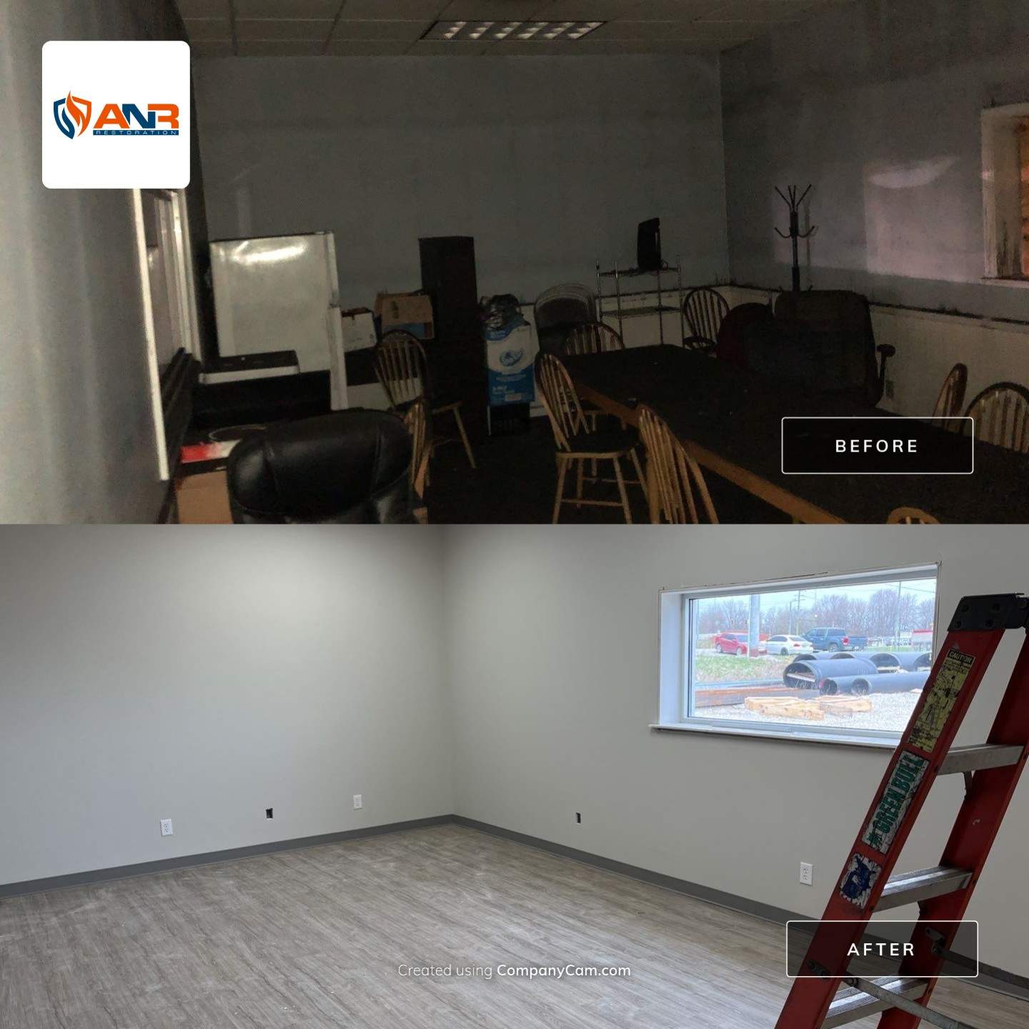 Fire Damage Restoration/Rebuild in Warehouse Salem, IN by ANR Restoration
