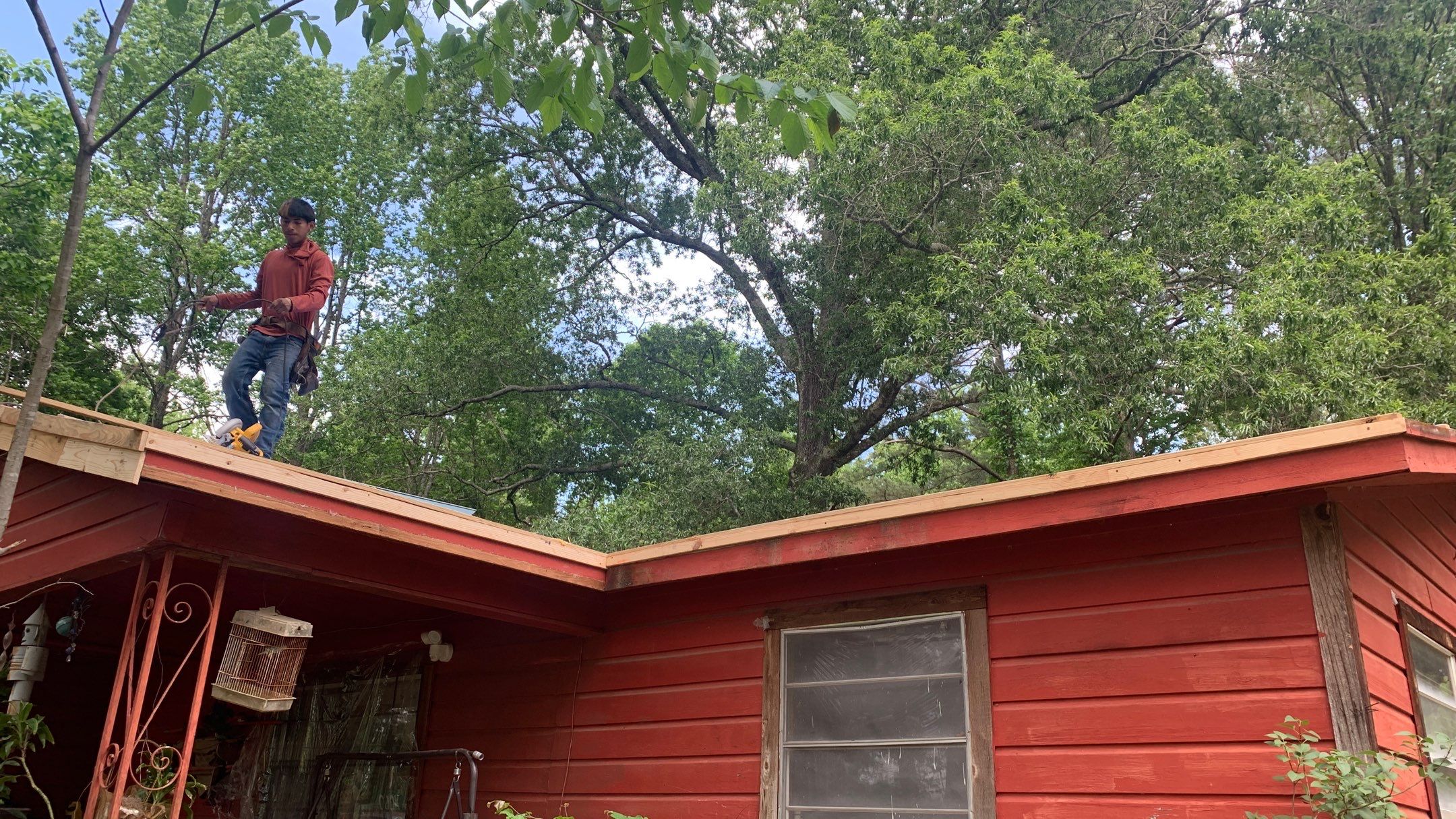 Residential Shingle Reroof using 29 gauge metal by Hostetler Roofing