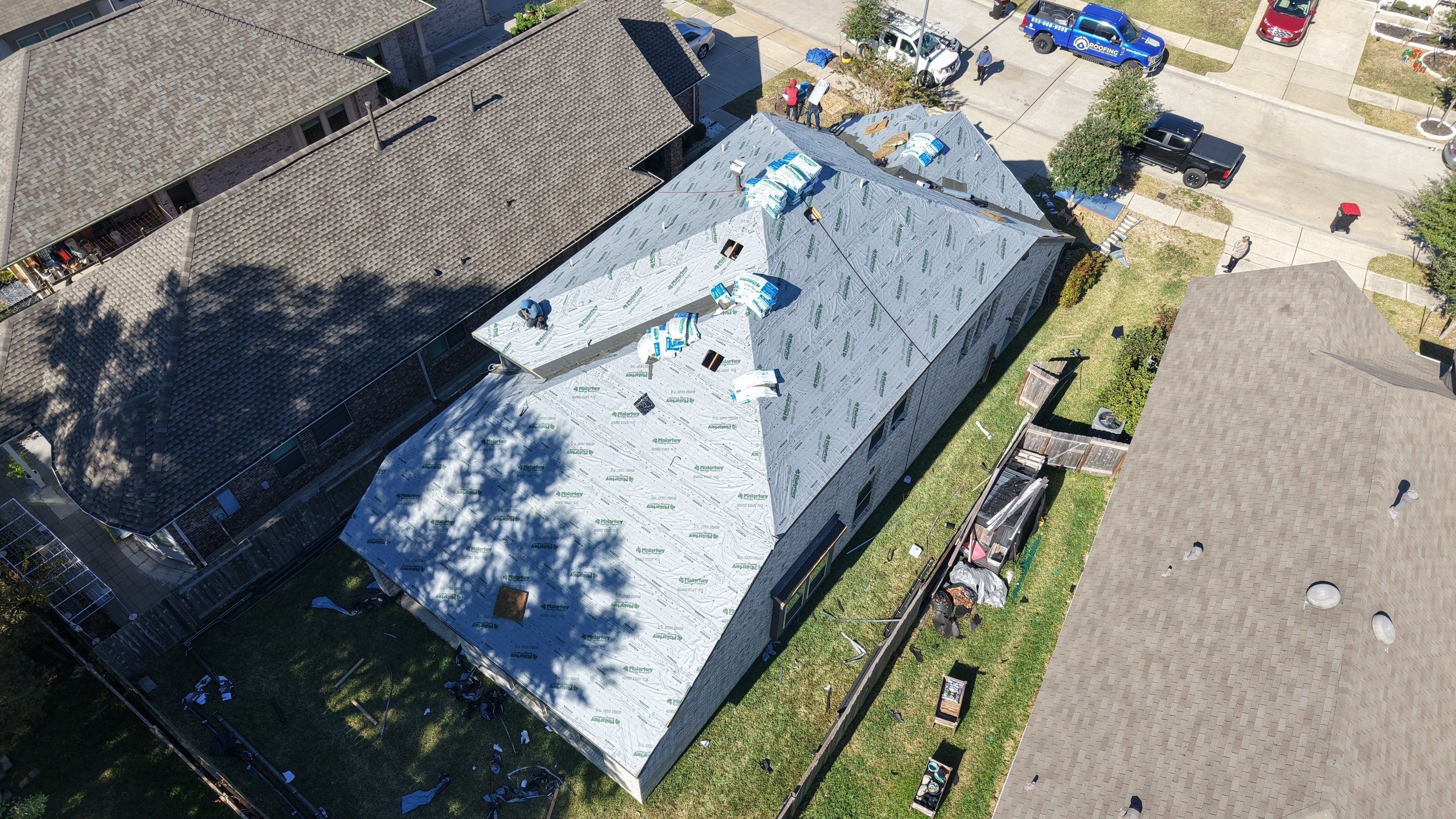 Roof Replacement Project in Houston by Roofing Technologies Unlimited