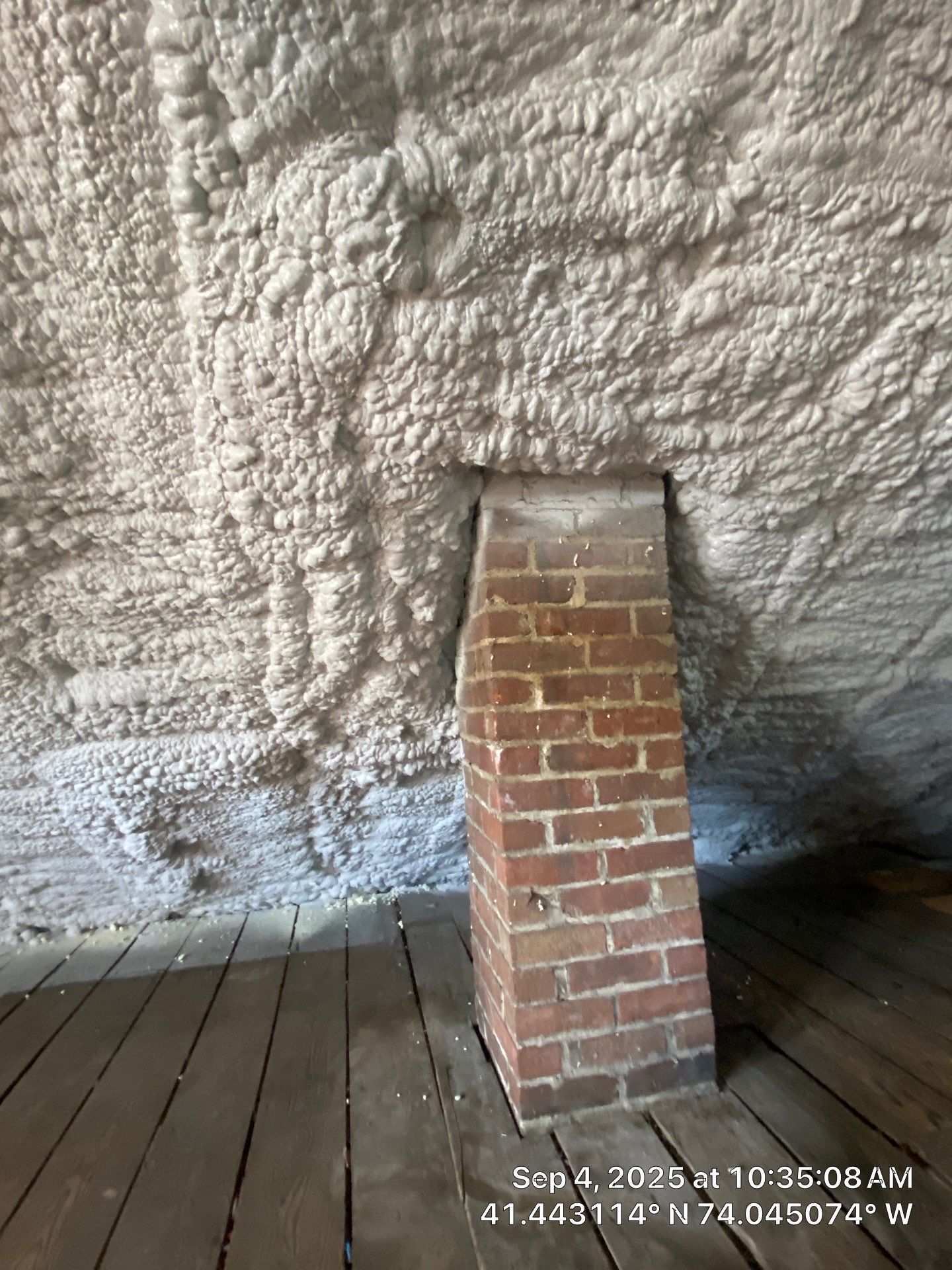 Attic Insulation using open cell spray foam by NYS Foam & Energy