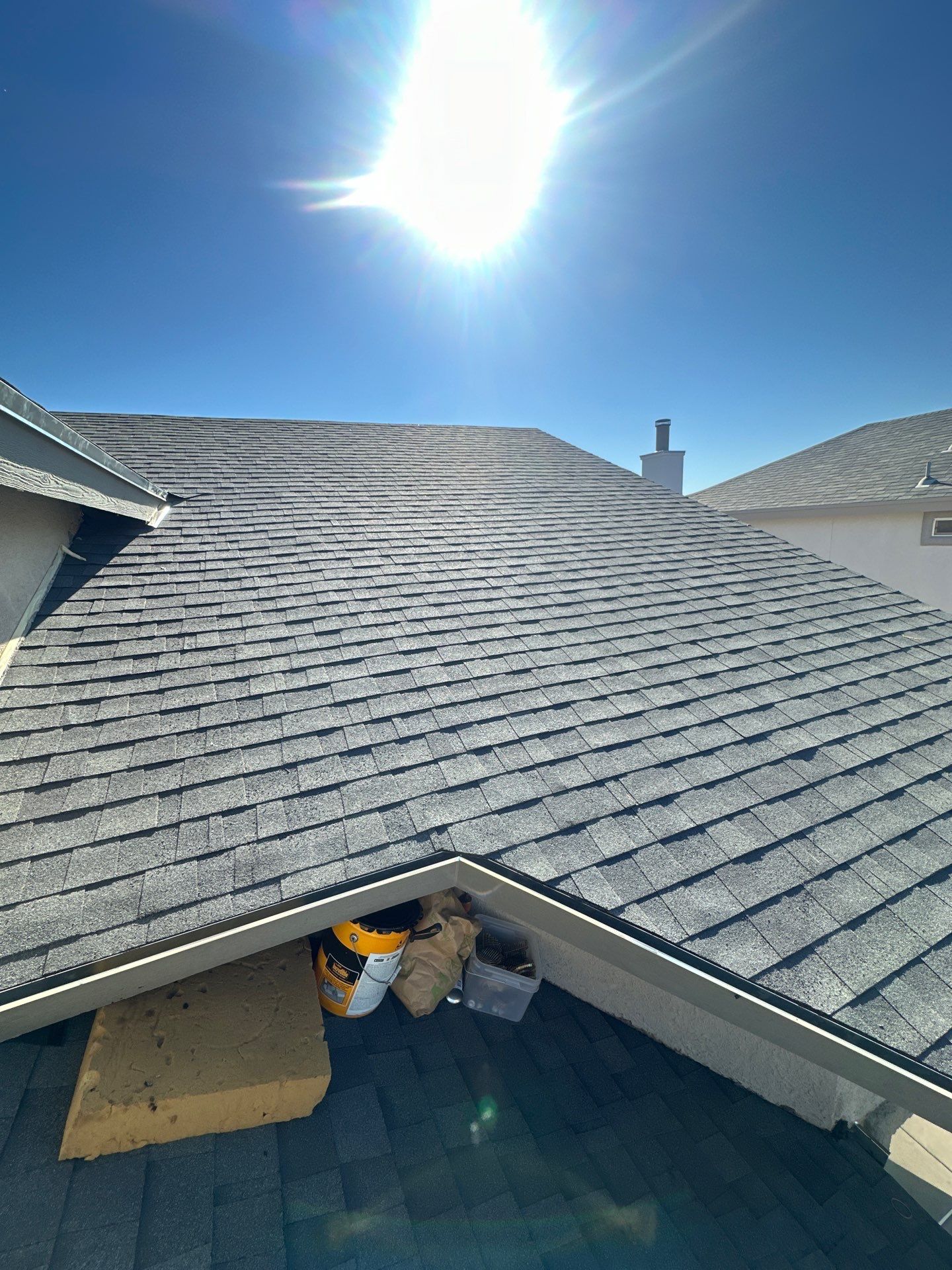 Shingle roof restoration by SPF Services 