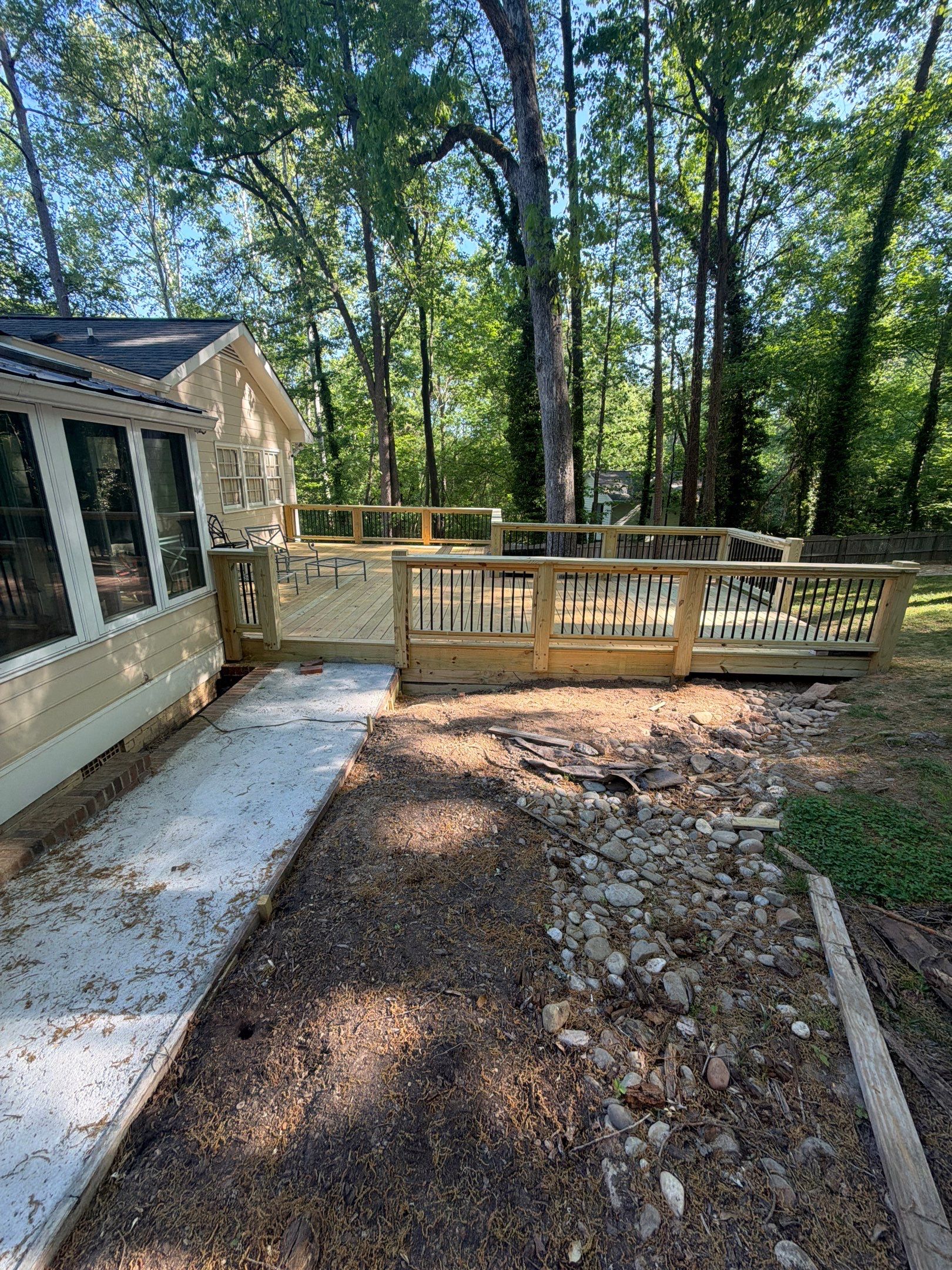 New Deck Construction & Site Improvements by Billy Weatherspoon Contractor