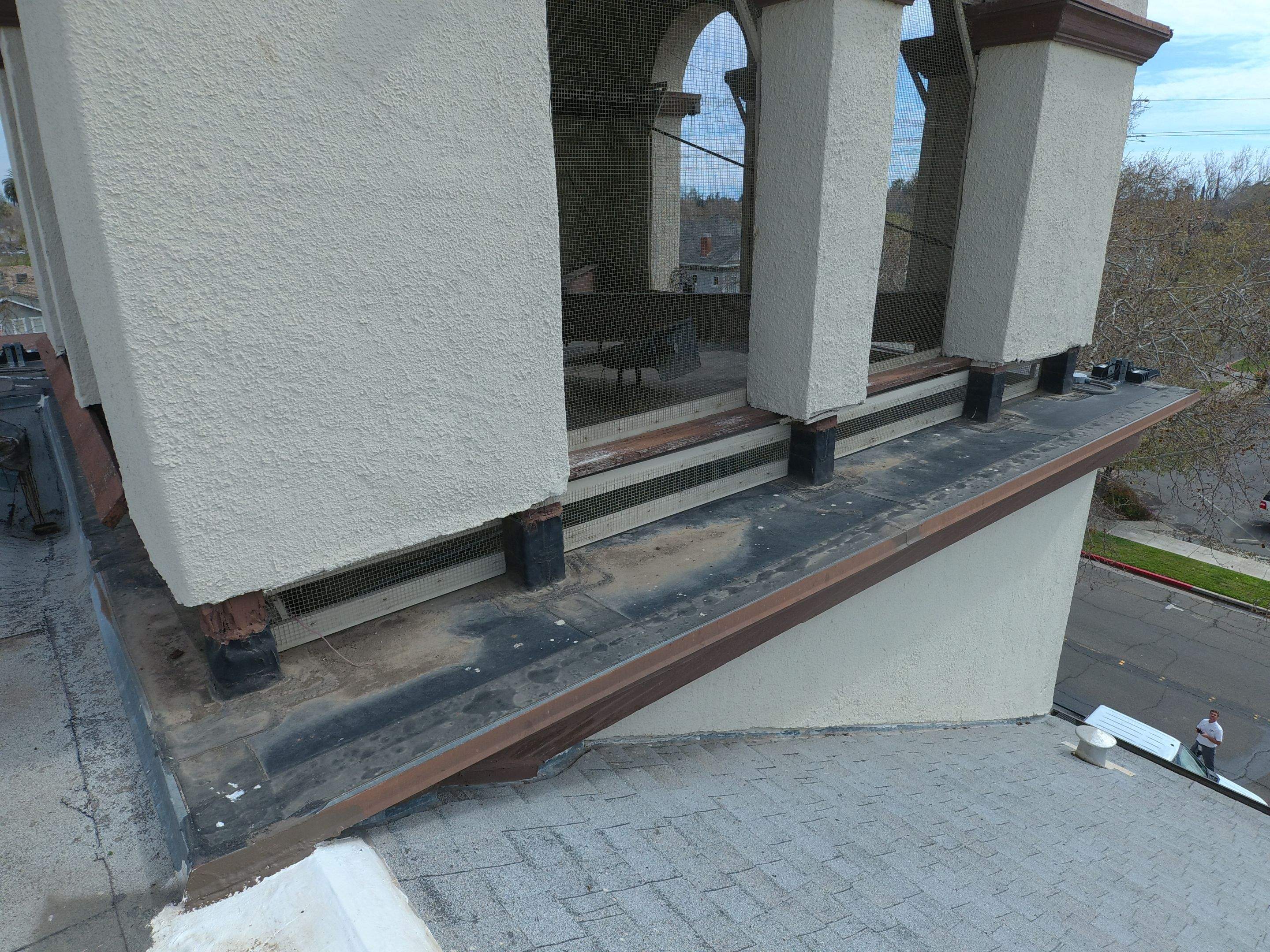  Presbyterian Church repairs to entrance architecture by Straight Edge Roofing Inc