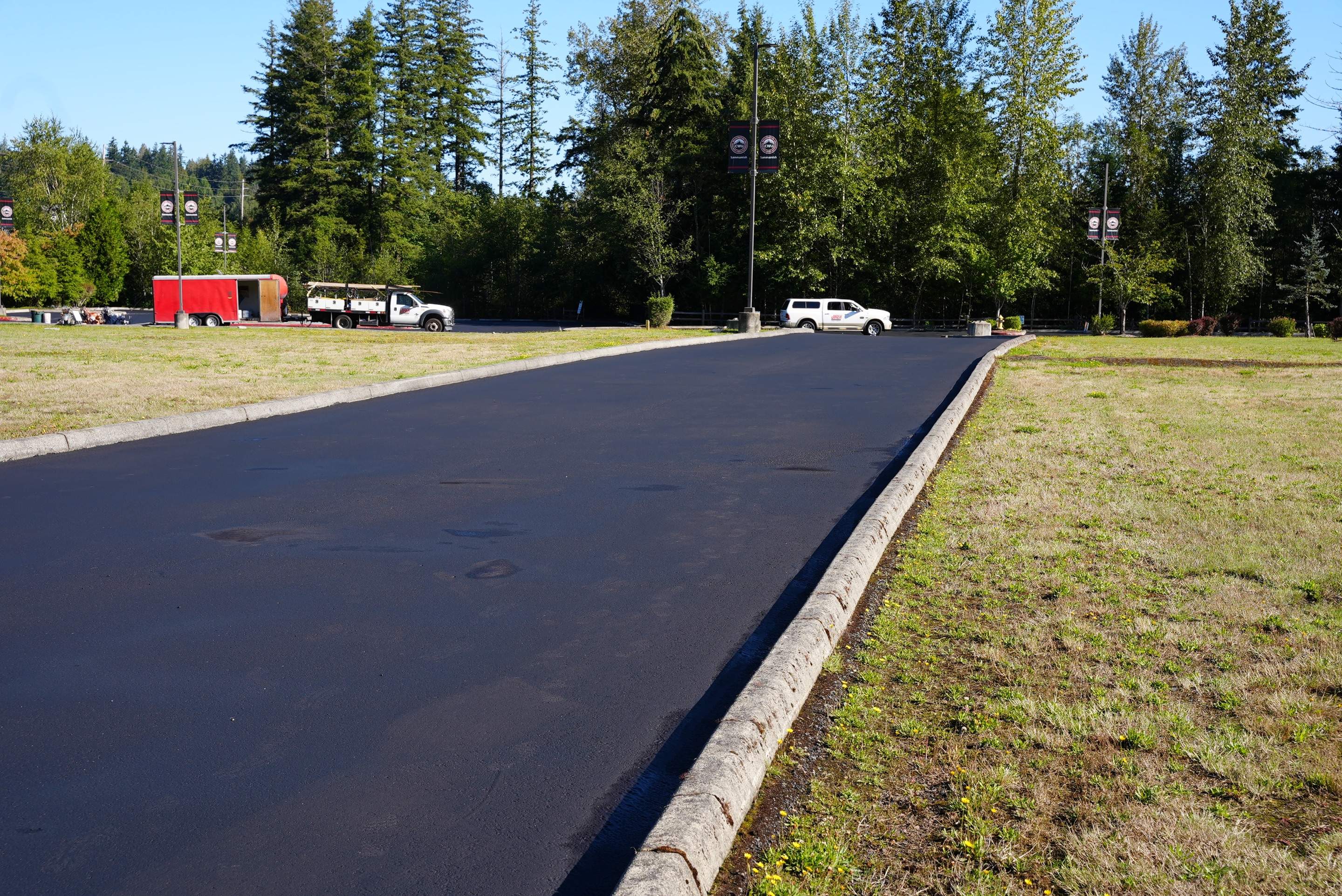 Central Washington University (CWU) Parking Lot Sealcoating & Striping  by Jireh Asphalt & Concrete Inc 