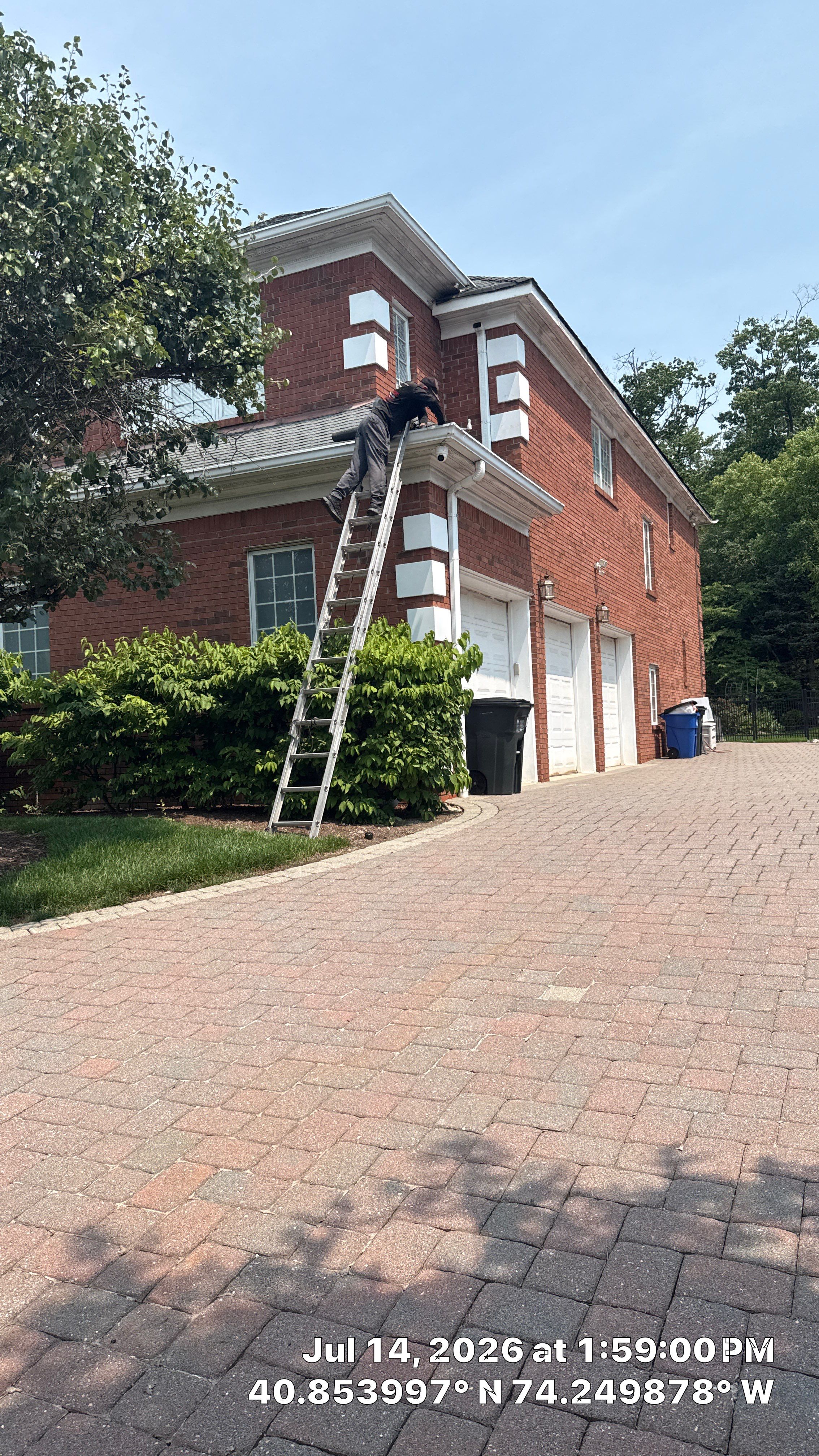 Soffit and Fascia Board Repair, Seamless Gutter Install Project in North Caldwell, New Jersey by NJ Home Maintenance Services