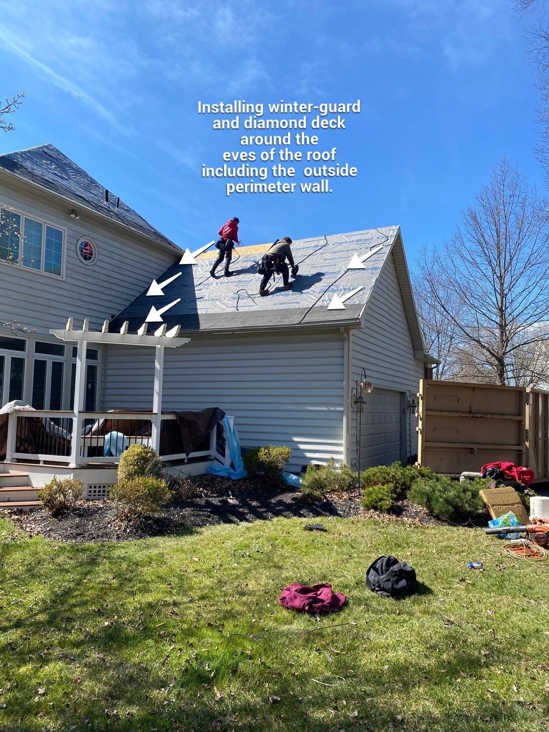 New Roof Installation & New Gutters and downspouts  by Alpha Design Services