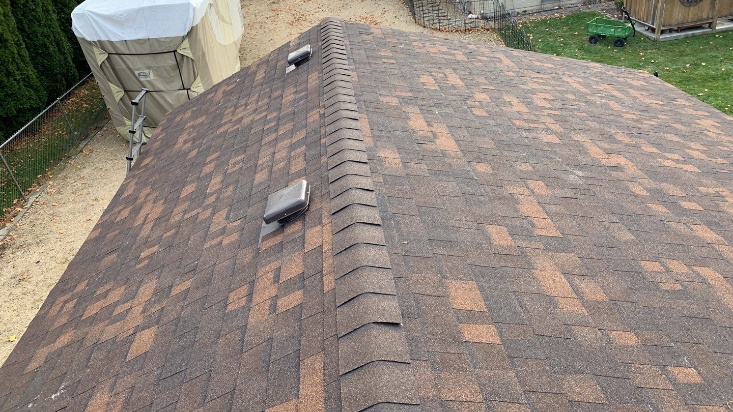 Star Idaho Single level roofing replacement using Duration Brownwood by ID Roofing LLC