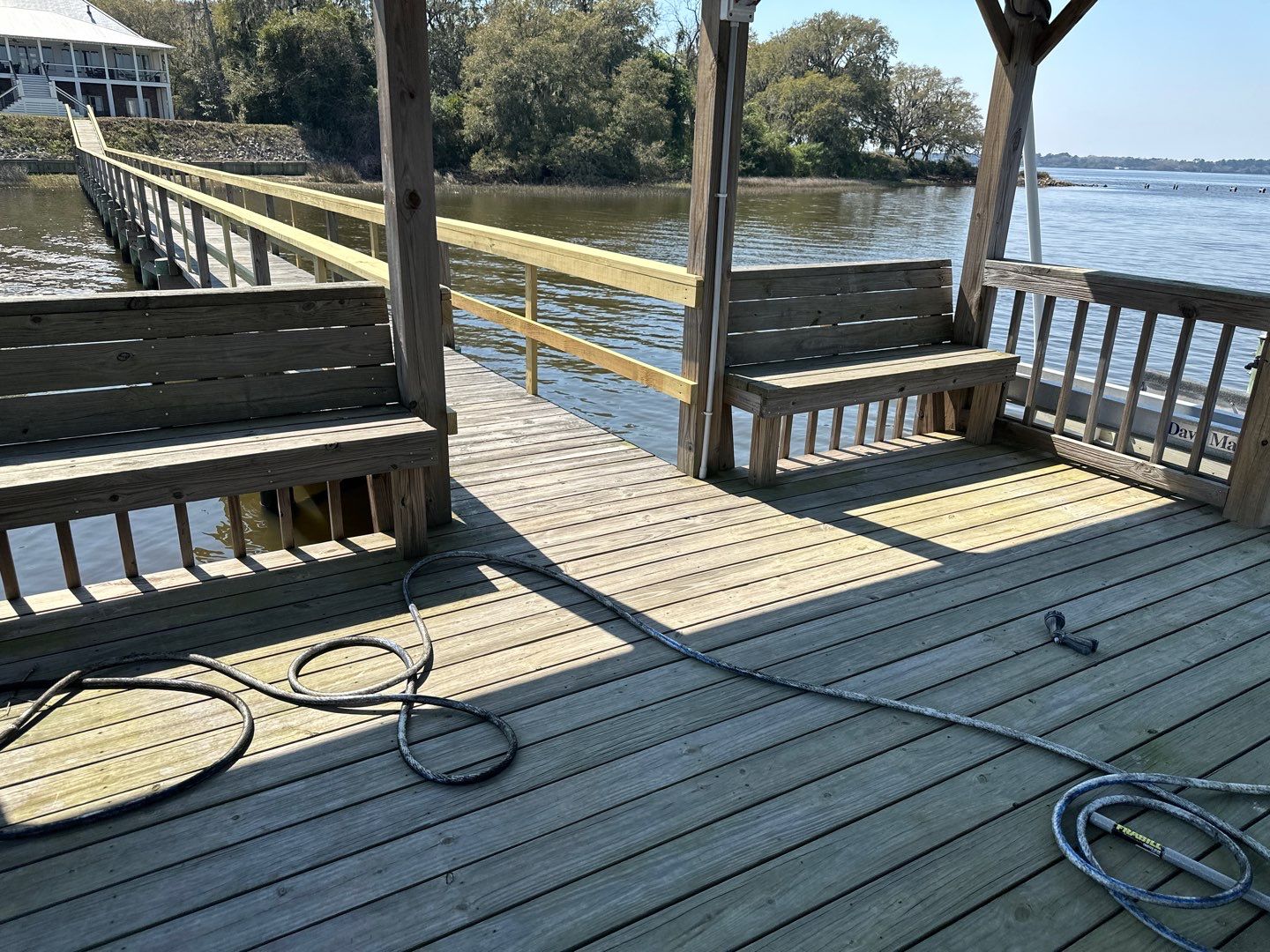 Dock using Wood Sealant by DuraSeal