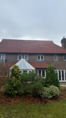 Roof Clean using Honda 15lpm Low Pressure Washing Machine