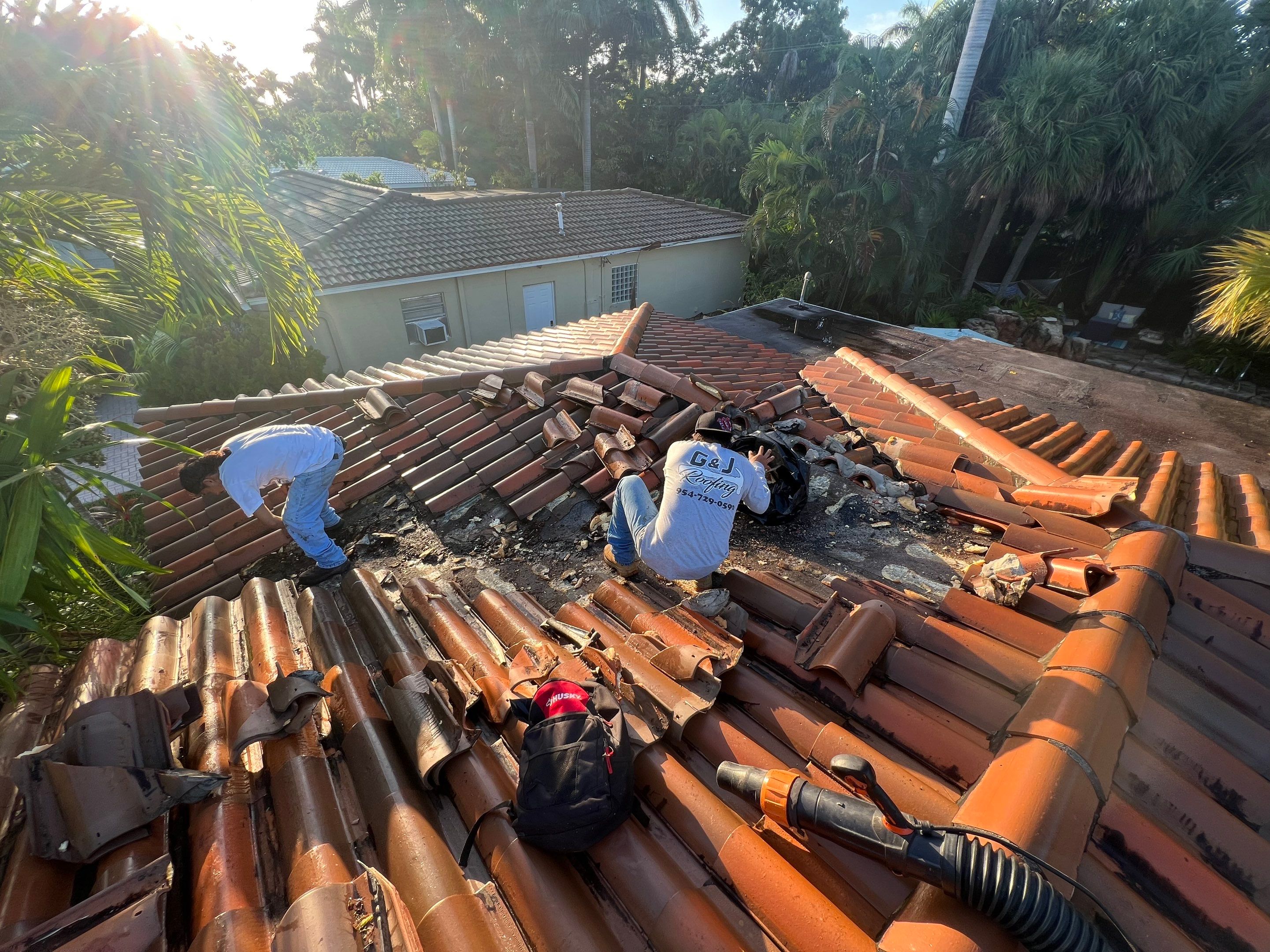 Jefferson St., Hollywood, FL by G&J Roofing 