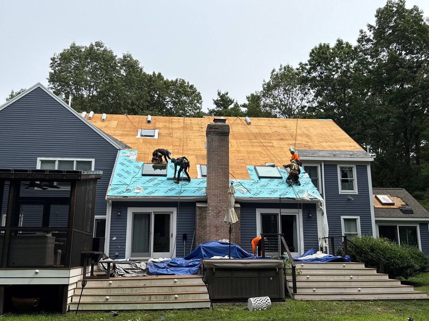 Solar-Ready Roof Replacement with GAF Pewter Gray Shingles & VELUX Skylights by Sensible Home Solutions