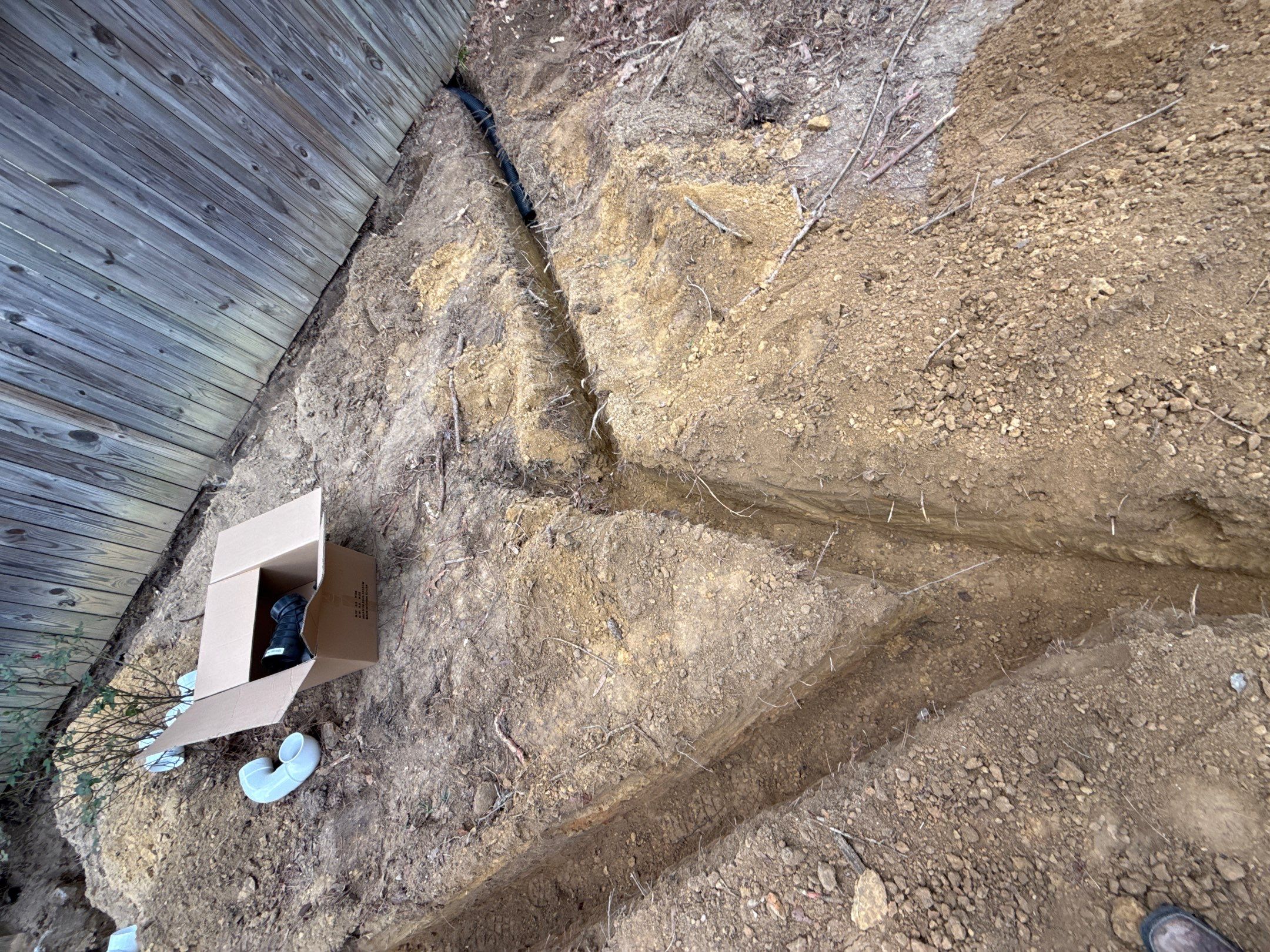 Drainage installation in Durham by Martinez Brother’s Nc Landscaping Inc