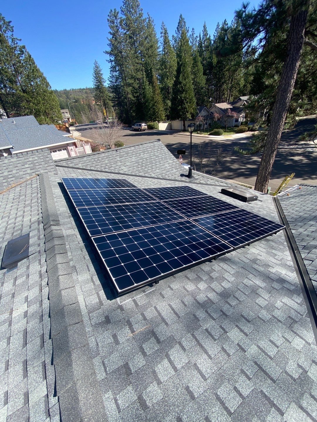 Attic Insulation, Roofing, and Solar for this in-town home by Byers Enterprises 
