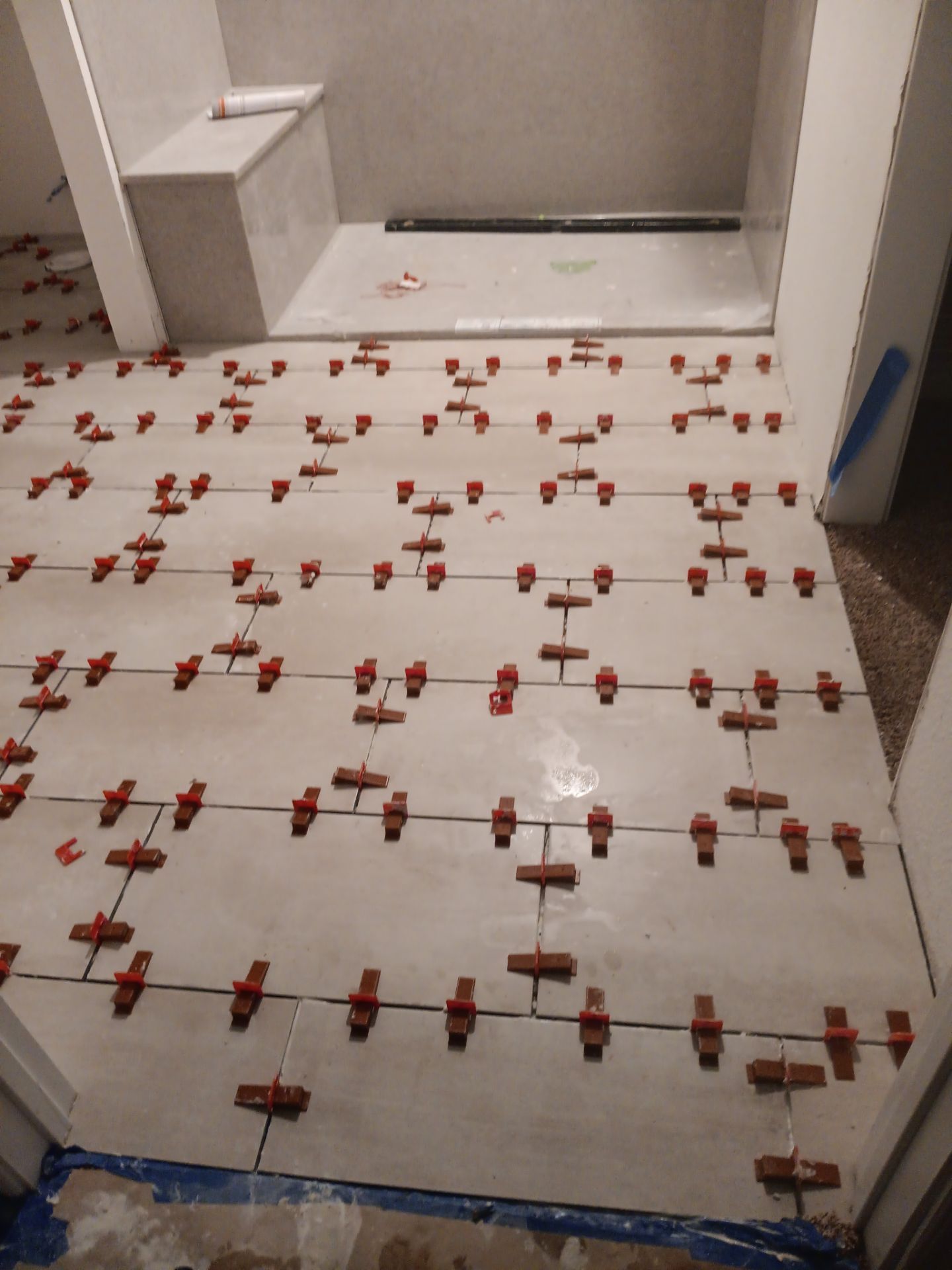 Ledgestone Master Bathroom Reno by Kitchen Works LLC