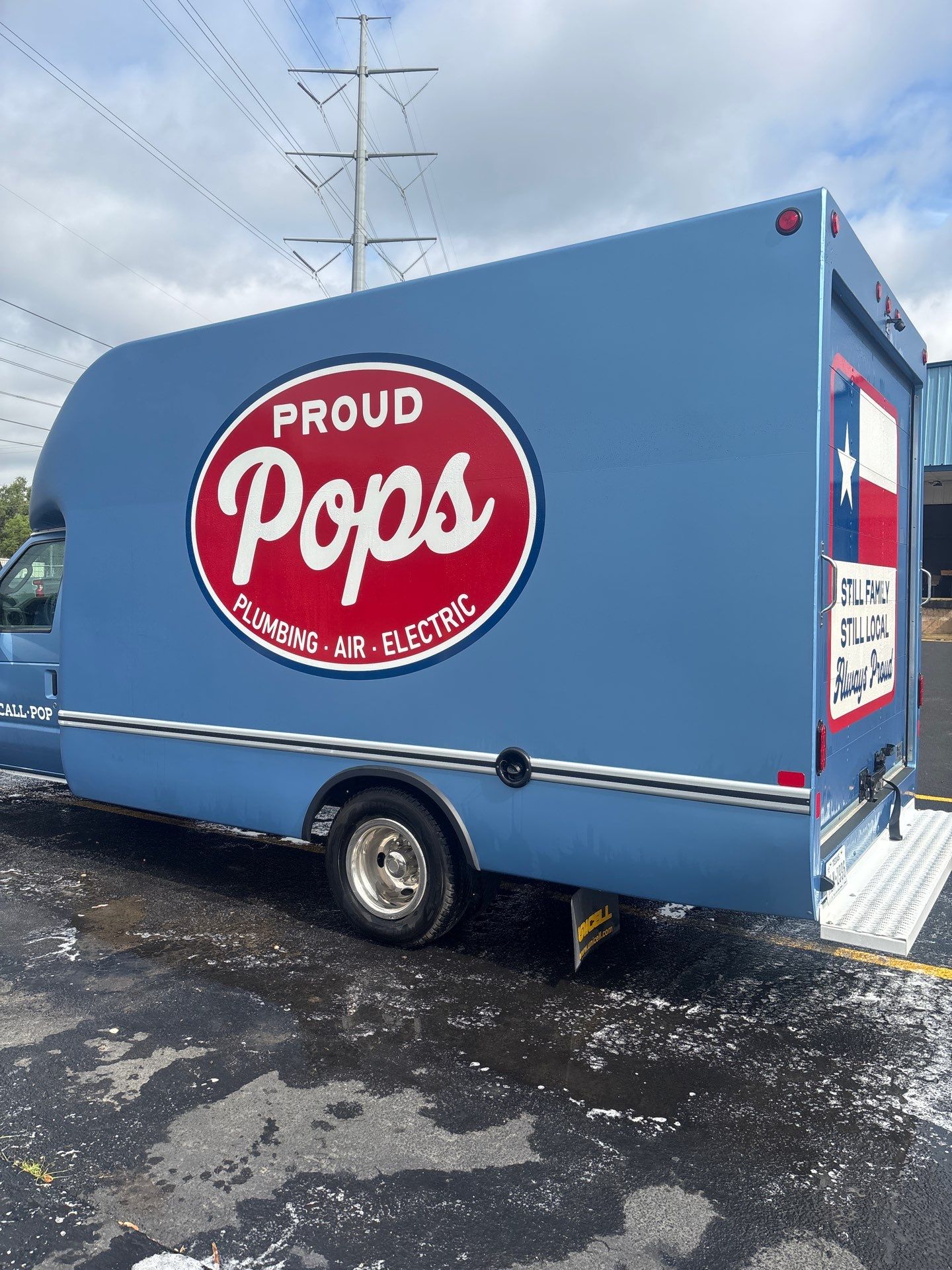 Taking Pride in our Work, Electrician Jose shows off his Clean Truck. by Proud Pops