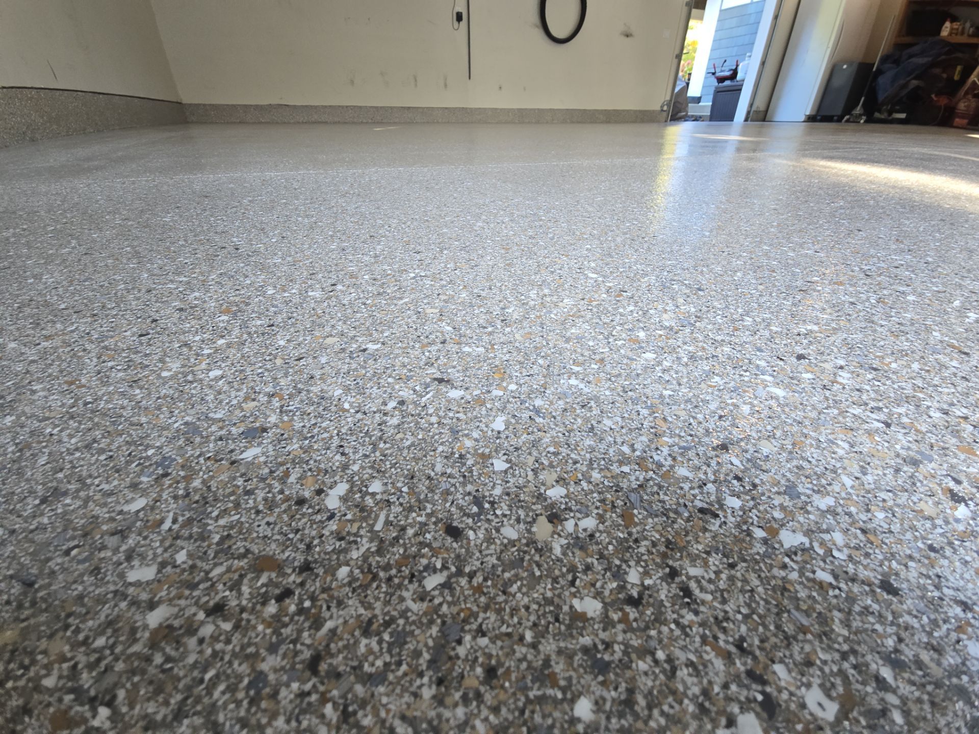 Detached Garage Floor Transformation With Penntek Polyaspartic Coating In Hayden by Croc Coatings, LLC