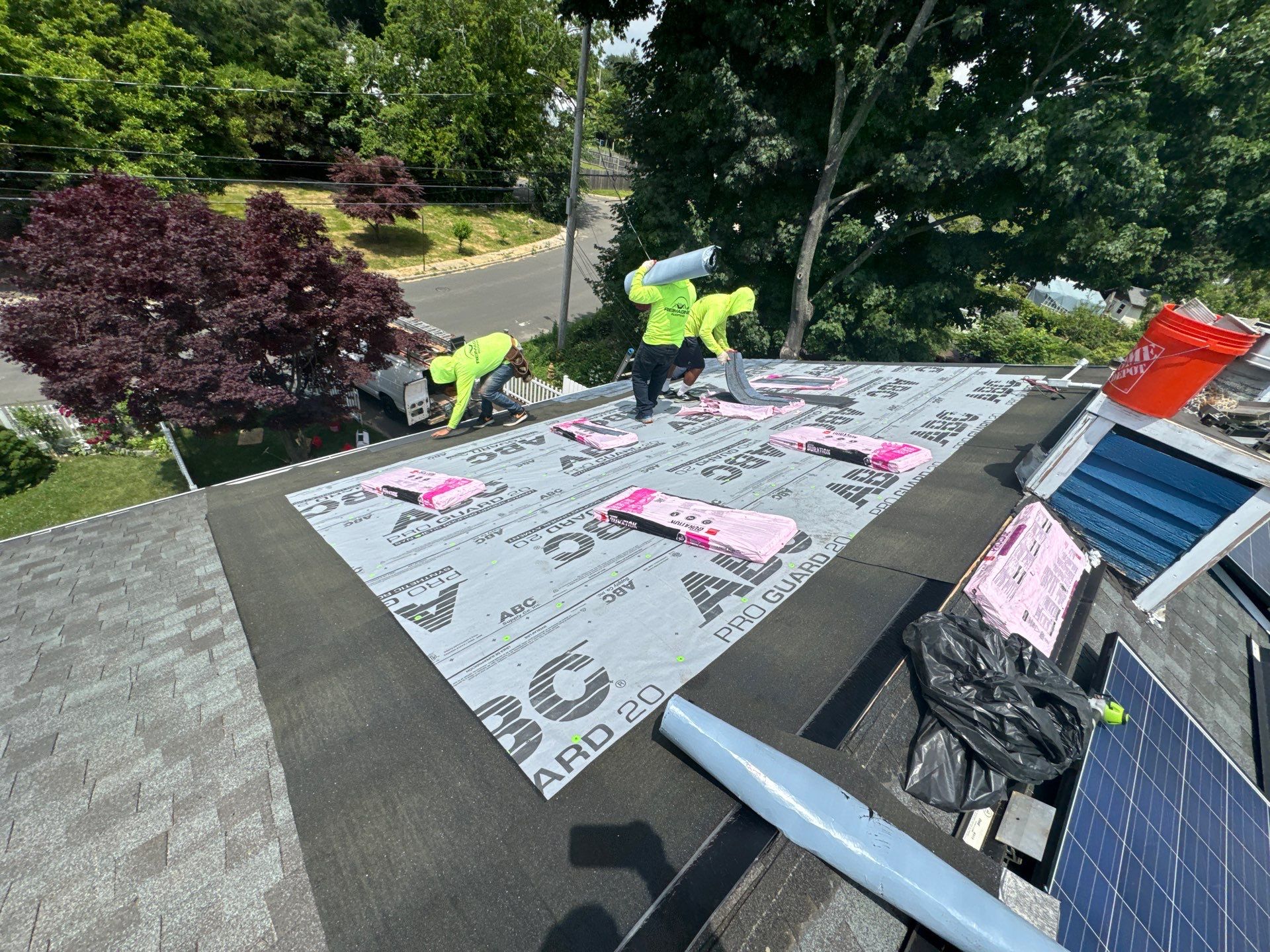 Harbor Blue Shingles by Reimagine Roofing