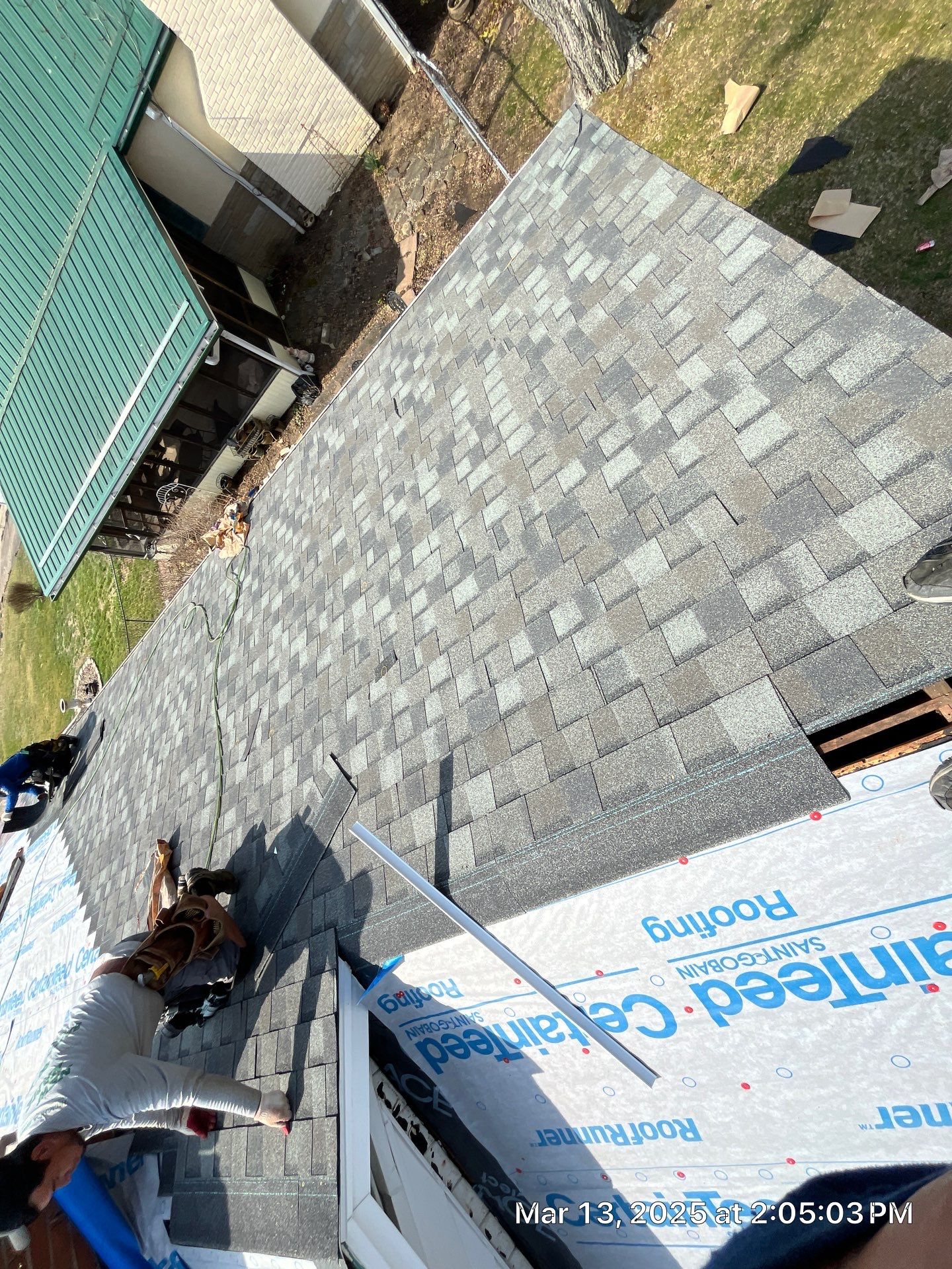 Residential Roofing Installation using Certainteed Landmark Pro Shingles by Fahey Roofing + Contracting