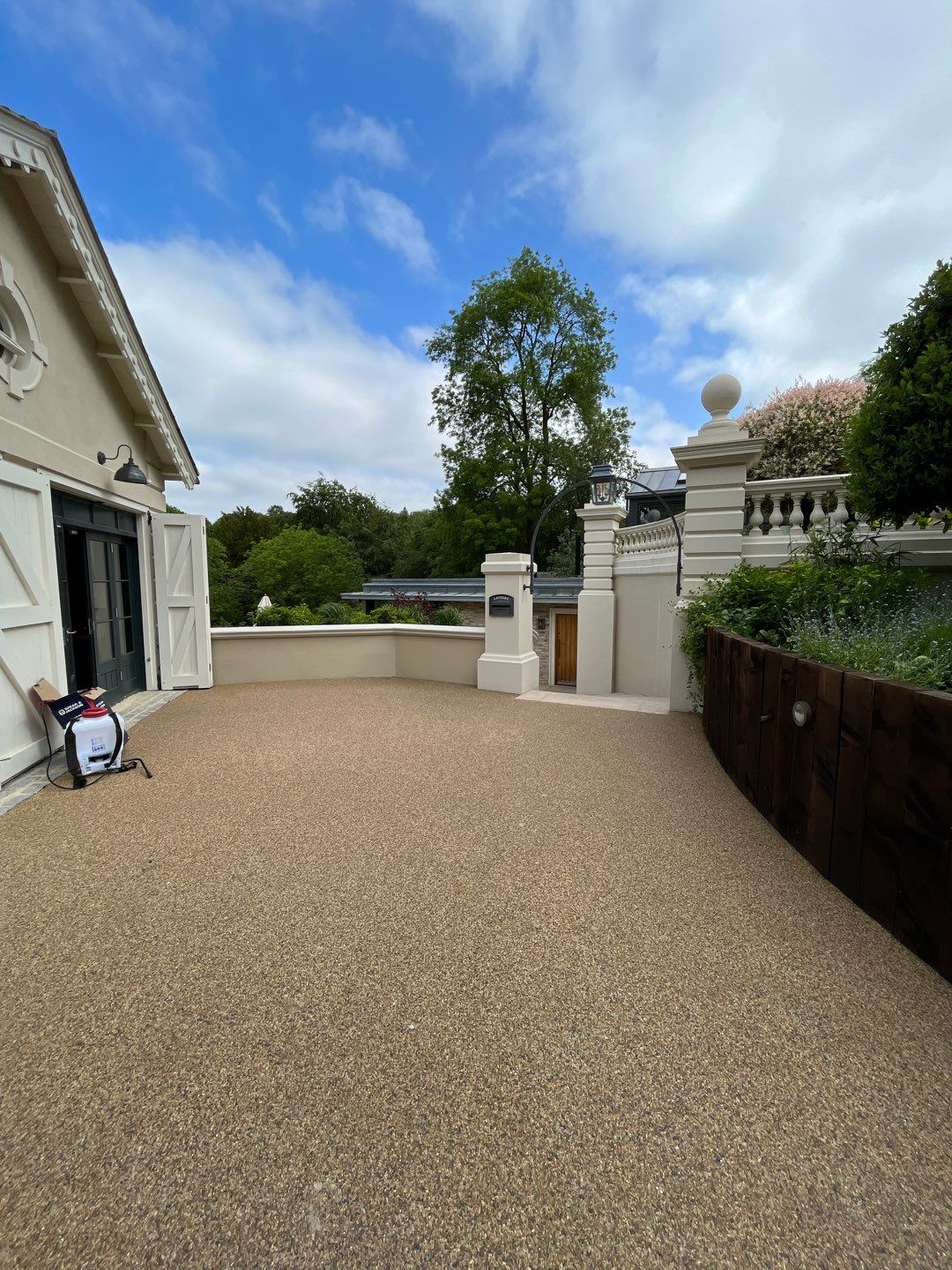 Render Clean using Honda 15lpm Low Pressure Washing Machine by Ges Exterior Cleaning ltd