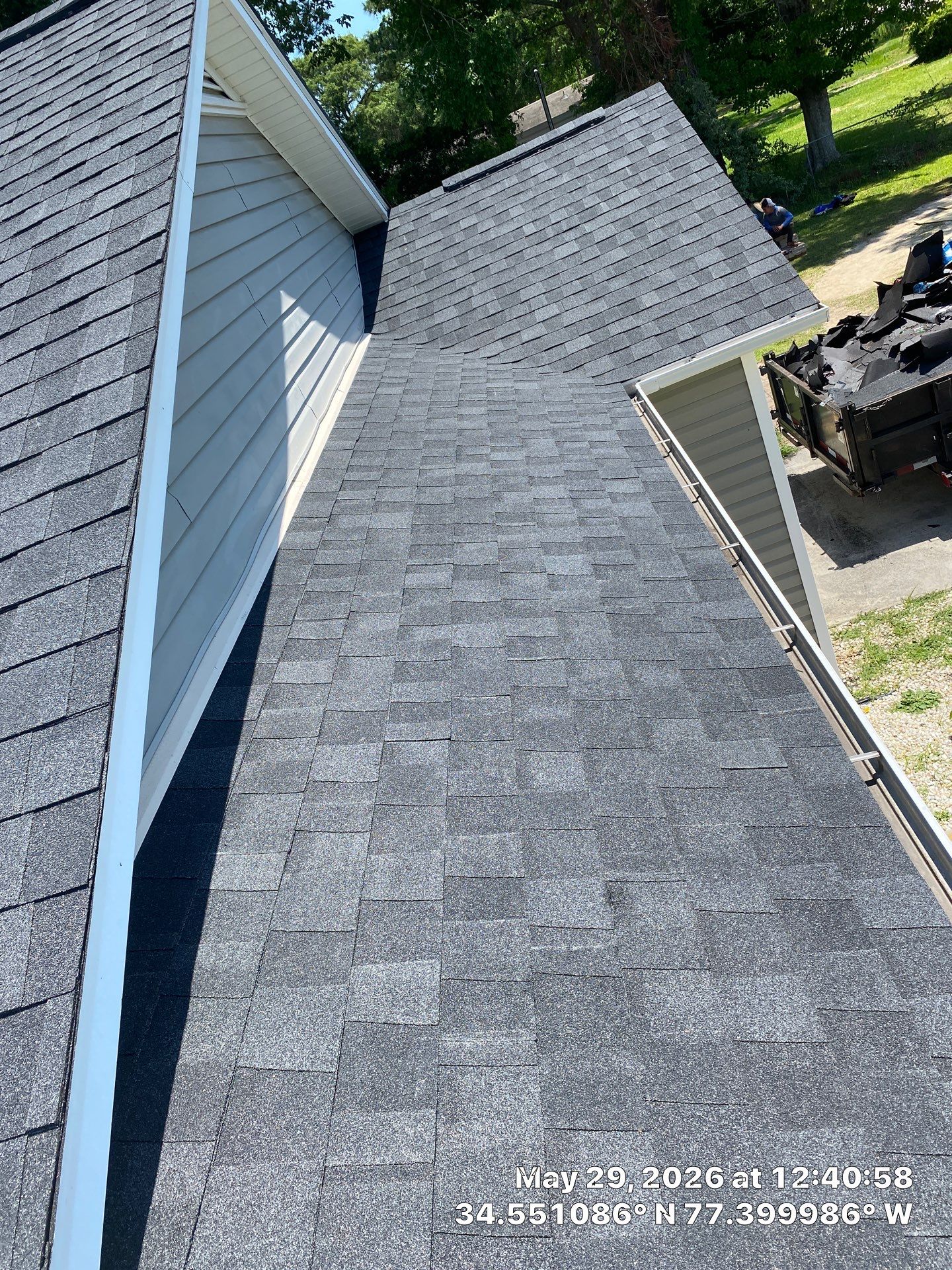 Sneads Ferry FORTIFIED Roof Replacement with CertainTeed Landmark Charcoal Black by RGR Construction and Roofing, LLC