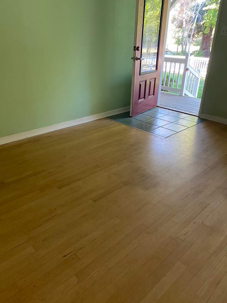 Former Gym Floors Refinished in Newcastle Residential Home by Footprints Floors South Sacramento