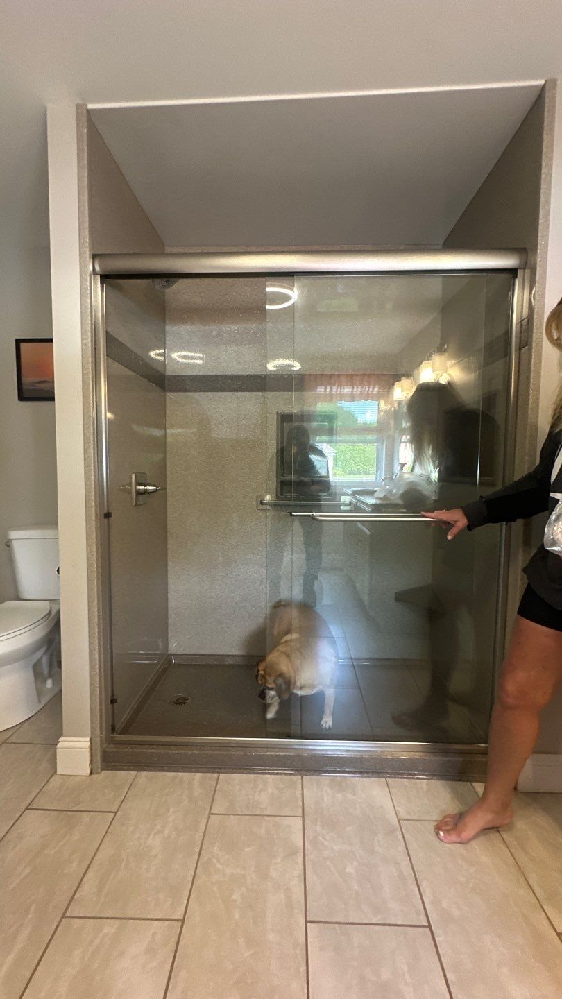 Walk-In Shower Installation in Agawam, MA by Yankee Home Improvement