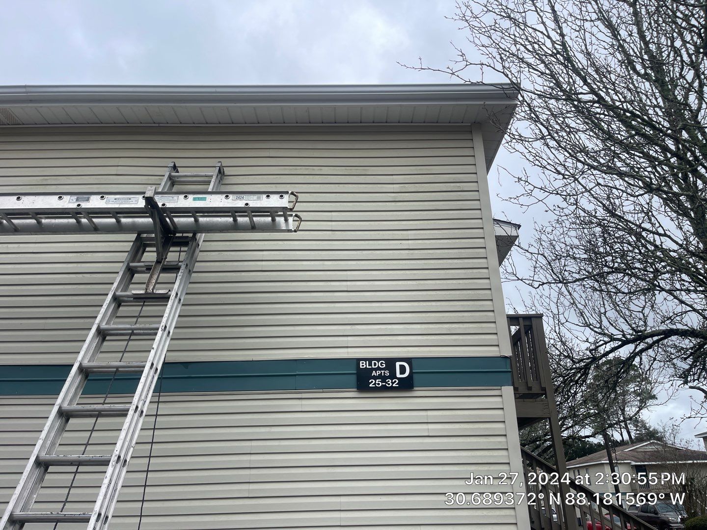 Robin Woods Apts. Bldg. D - Exterior Repairs by American Roofing & Construction LLC