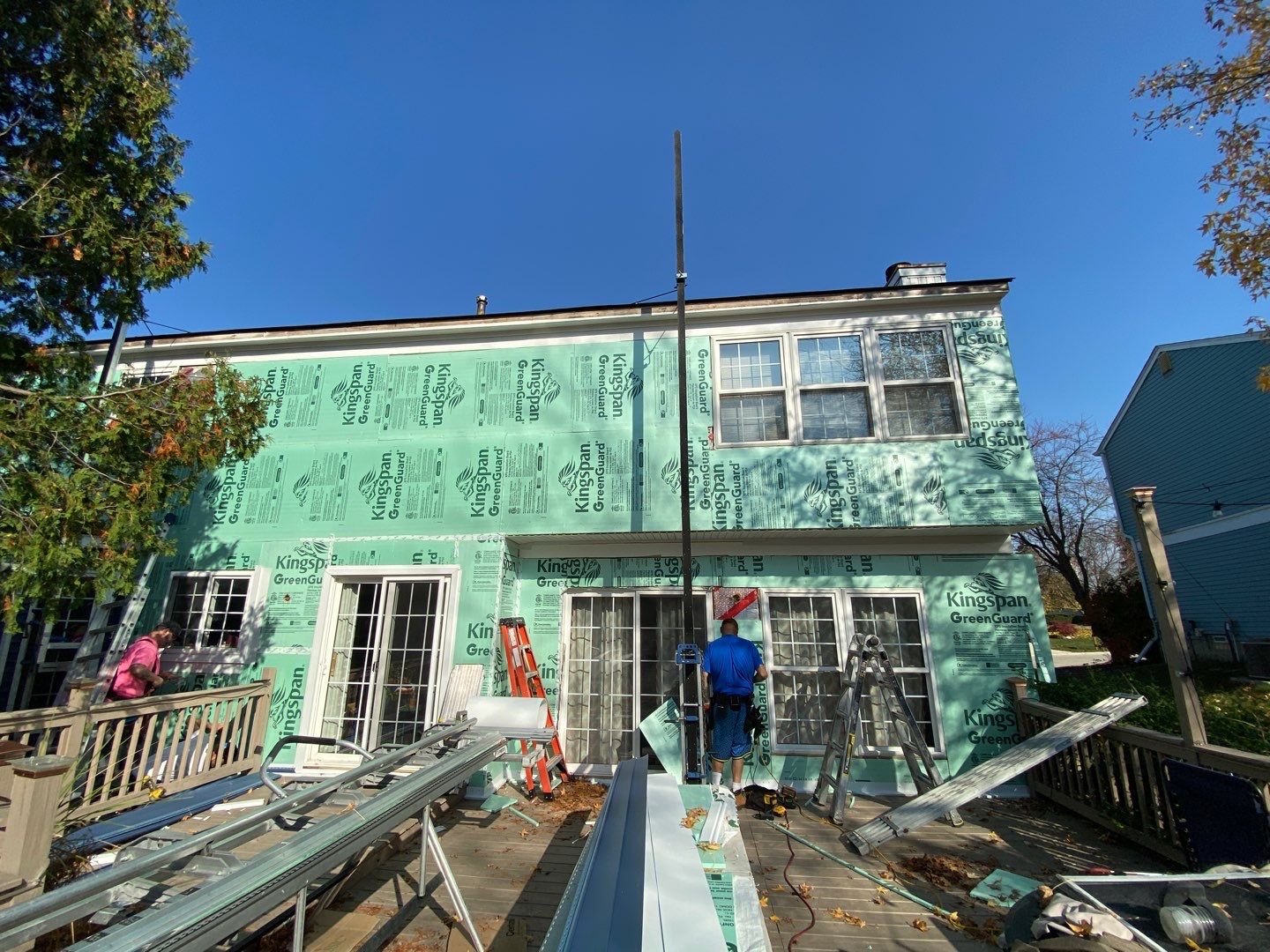 Siding Replacement using Certainteed Restoration Classic D4 Midnight Blue by 180 Contractors