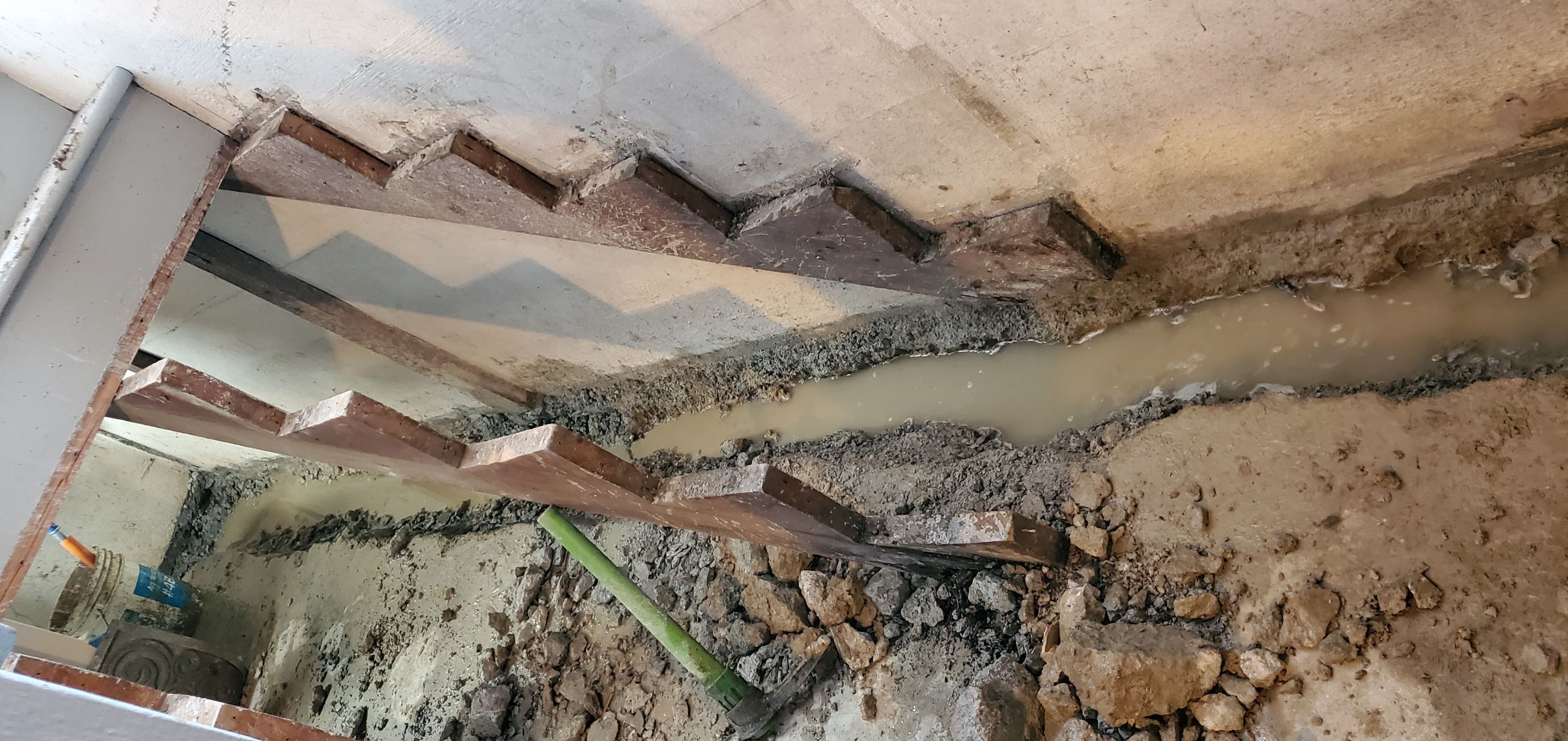 Interior Basement Waterproofing System using GrateDrain Waterproofing System by Toledo Basement Repair 