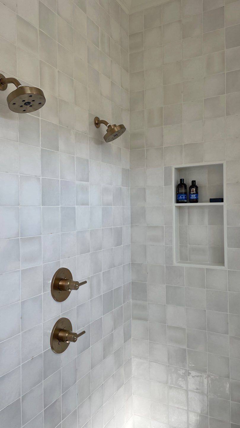 Glamorous Tile Shower Remodel by Footprints Floors of East Atlanta