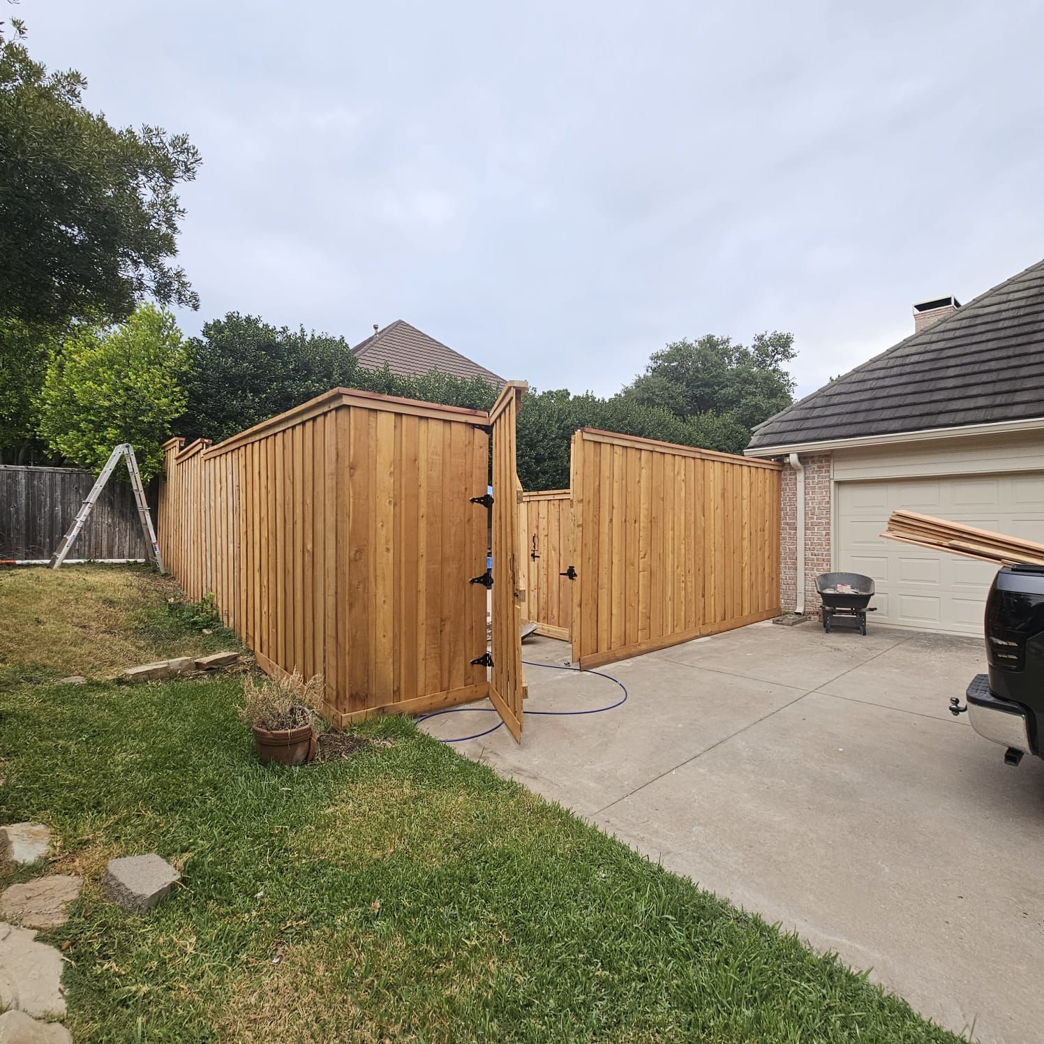 Fence & Concrete Patio by EL-GC LLC 