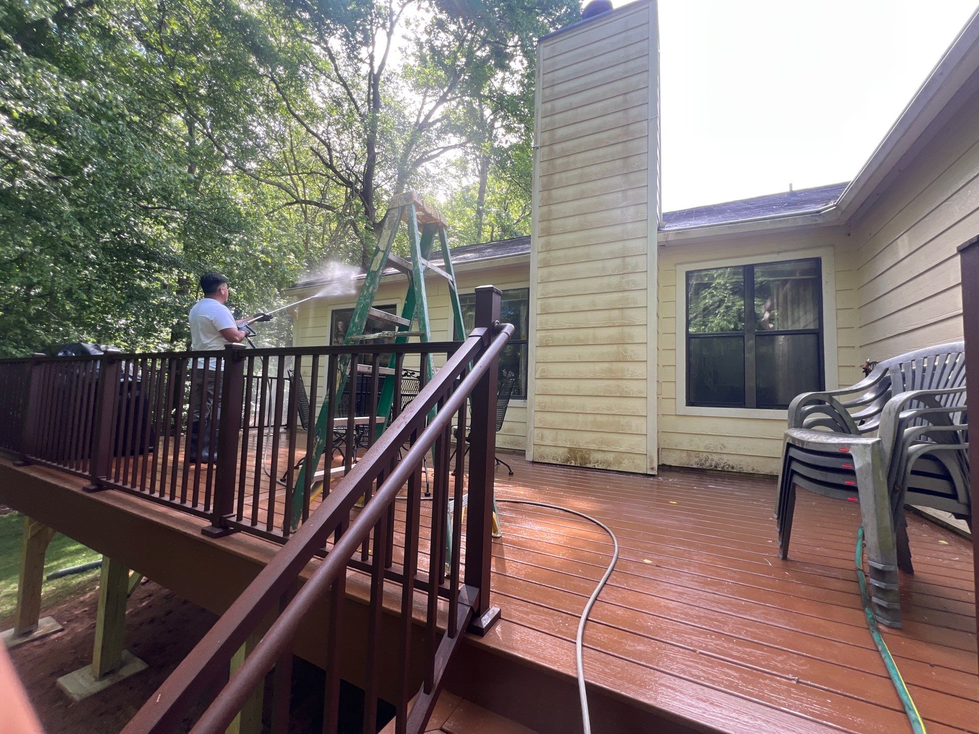 Complete Deck Reconstruction and Railing Upgrade in Alpharetta, Georgia by Swift Home Renovations 