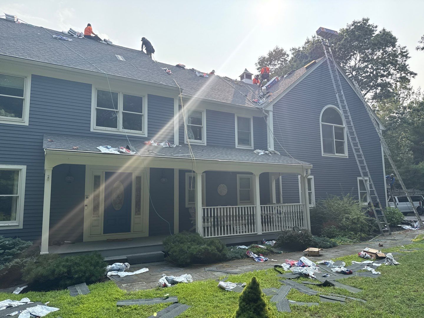 Solar-Ready Roof Replacement with GAF Pewter Gray Shingles & VELUX Skylights by Sensible Home Solutions