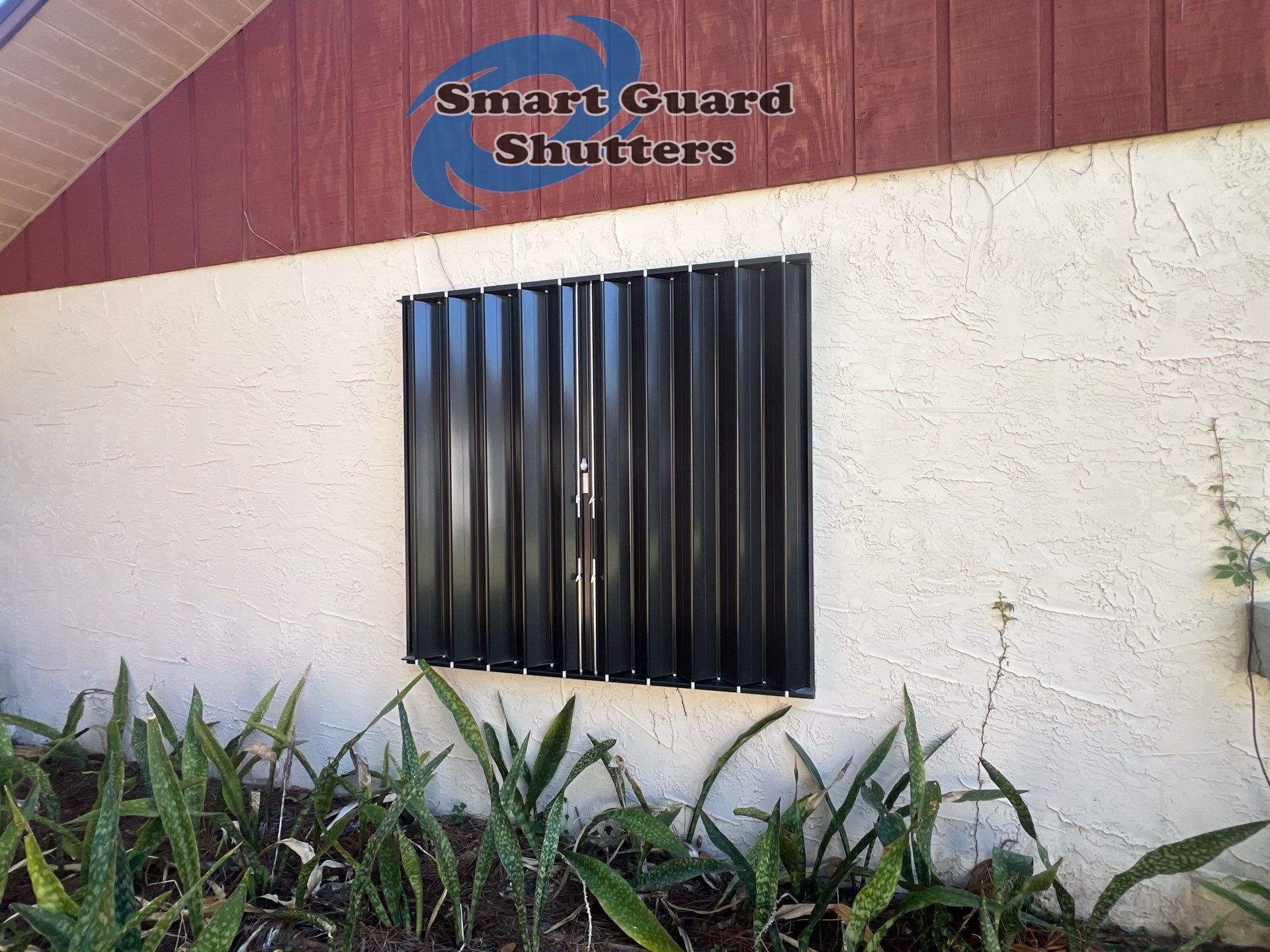 Hurricane Protection in Bronze by Smart Guard Shutters
