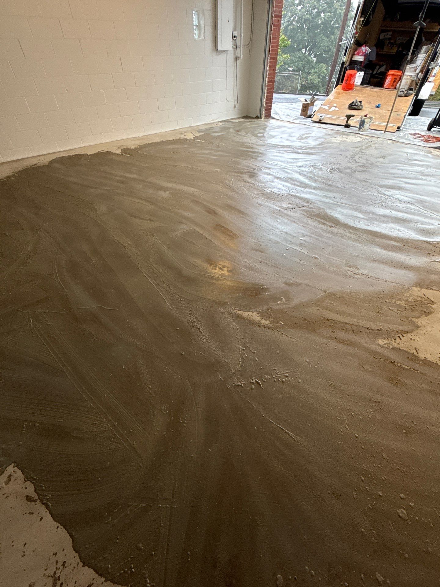 Creekbed Garage Project in Pittsburgh by Floors in a Day, Inc