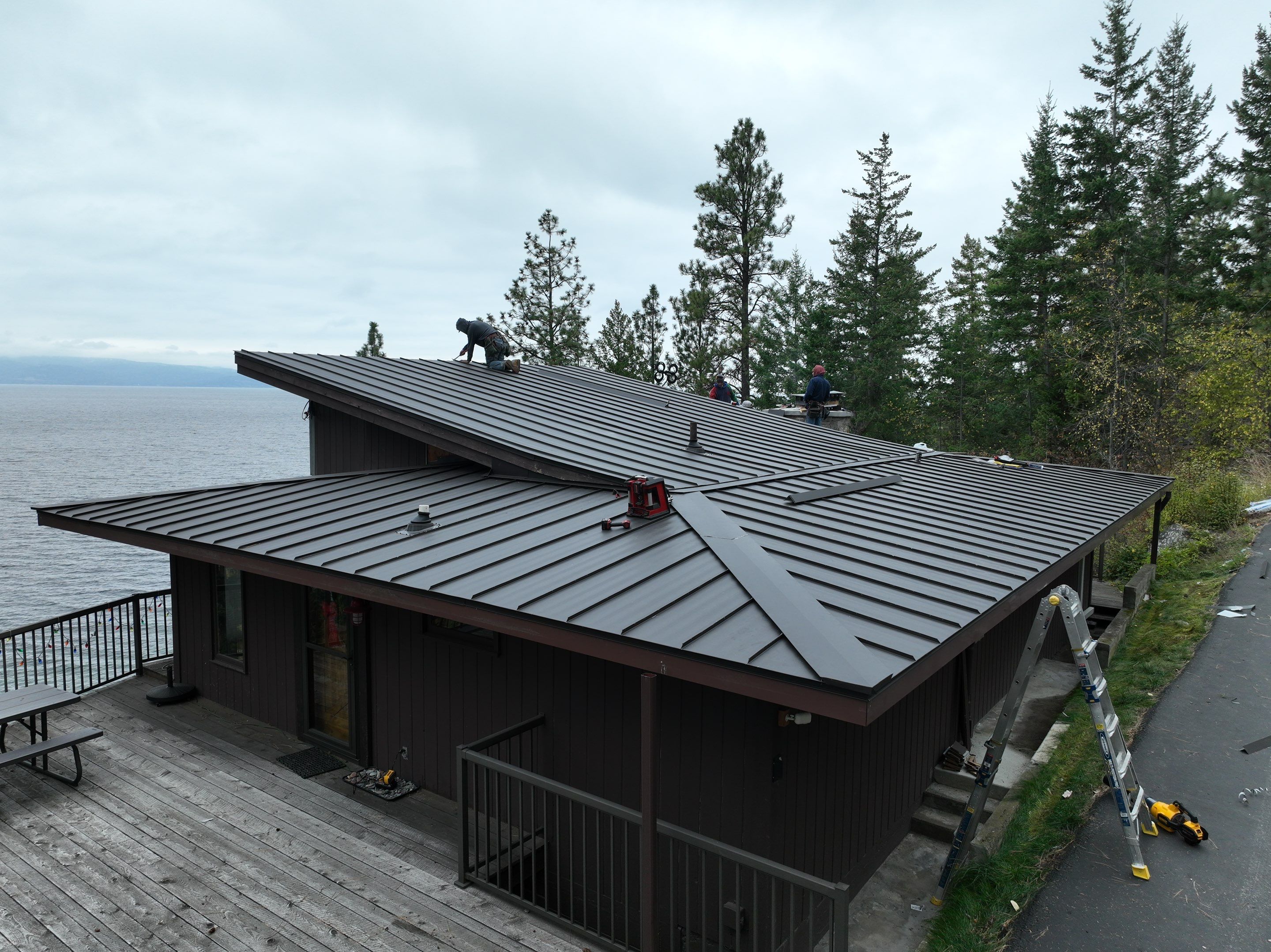 CMG ULG Mechanical Lock Standing Seam - Dark Bronze  by Montana Roofing Solutions