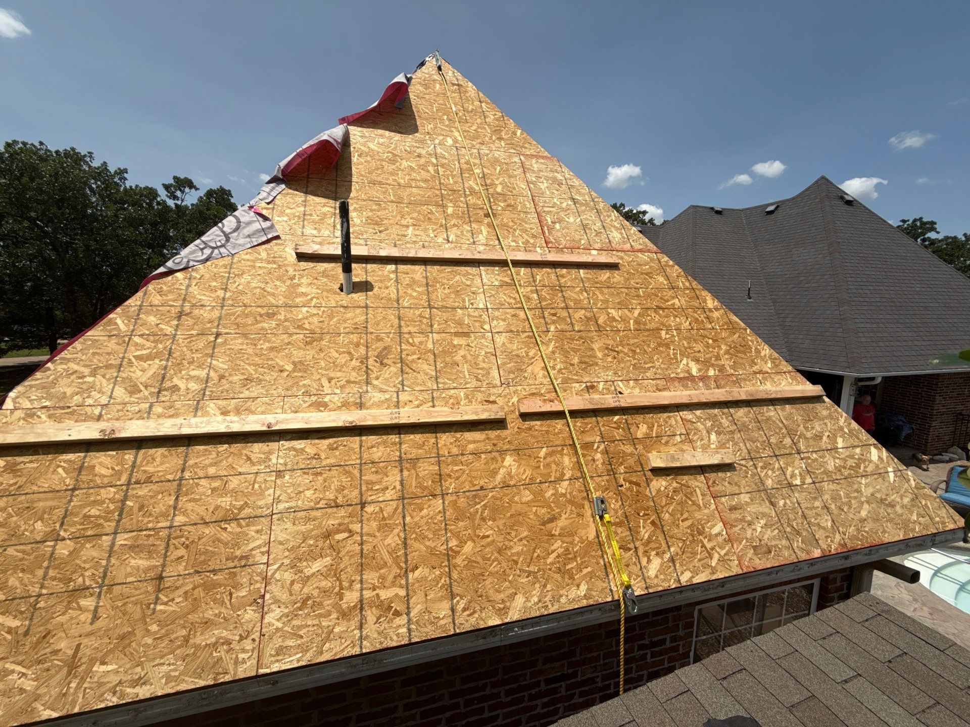 Roof replacement w/code upgrades all paid by Insurance. by In & Out Construction & Remodeling, LLC