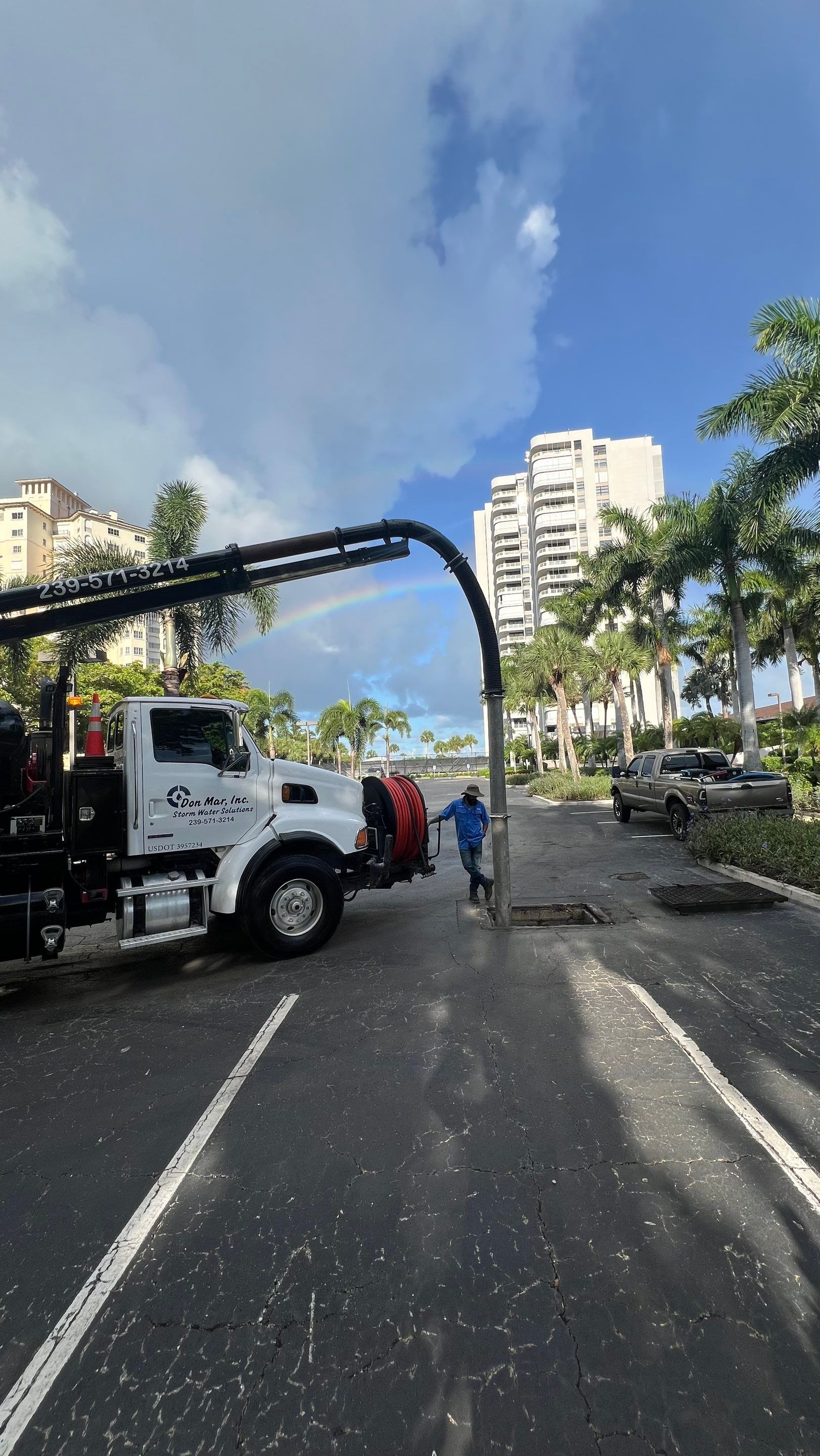 Marco Island Condo Stormwater System Maintenance and Standing Water Removal by APS Power & Water