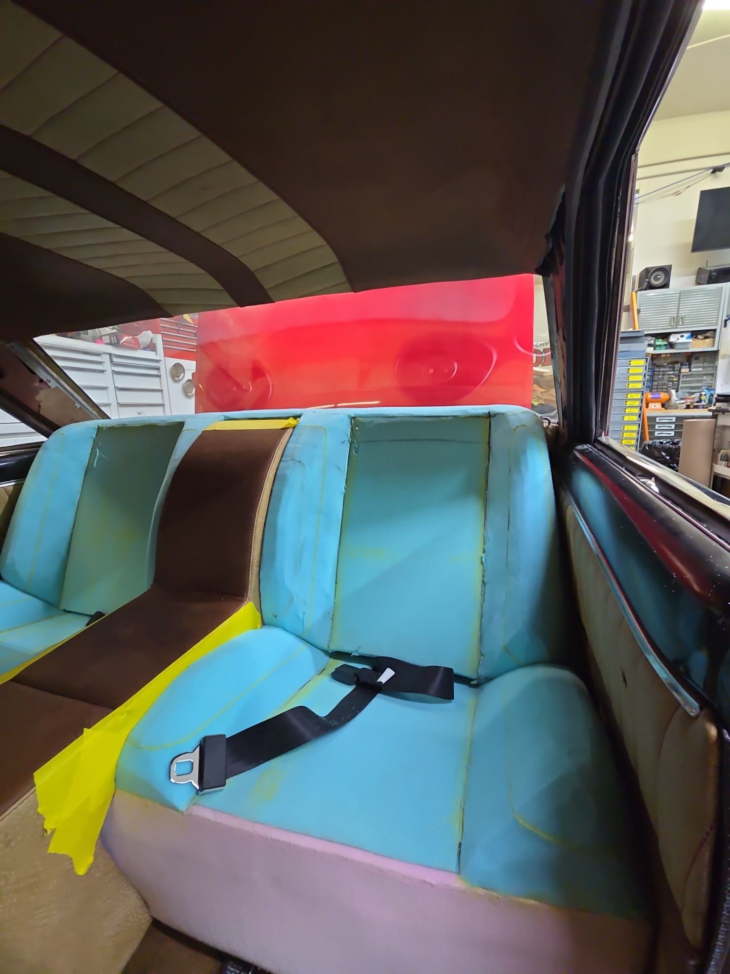 1963 Nova SS Custom Leather Interior  by Rocky Mountain Upholstery Co