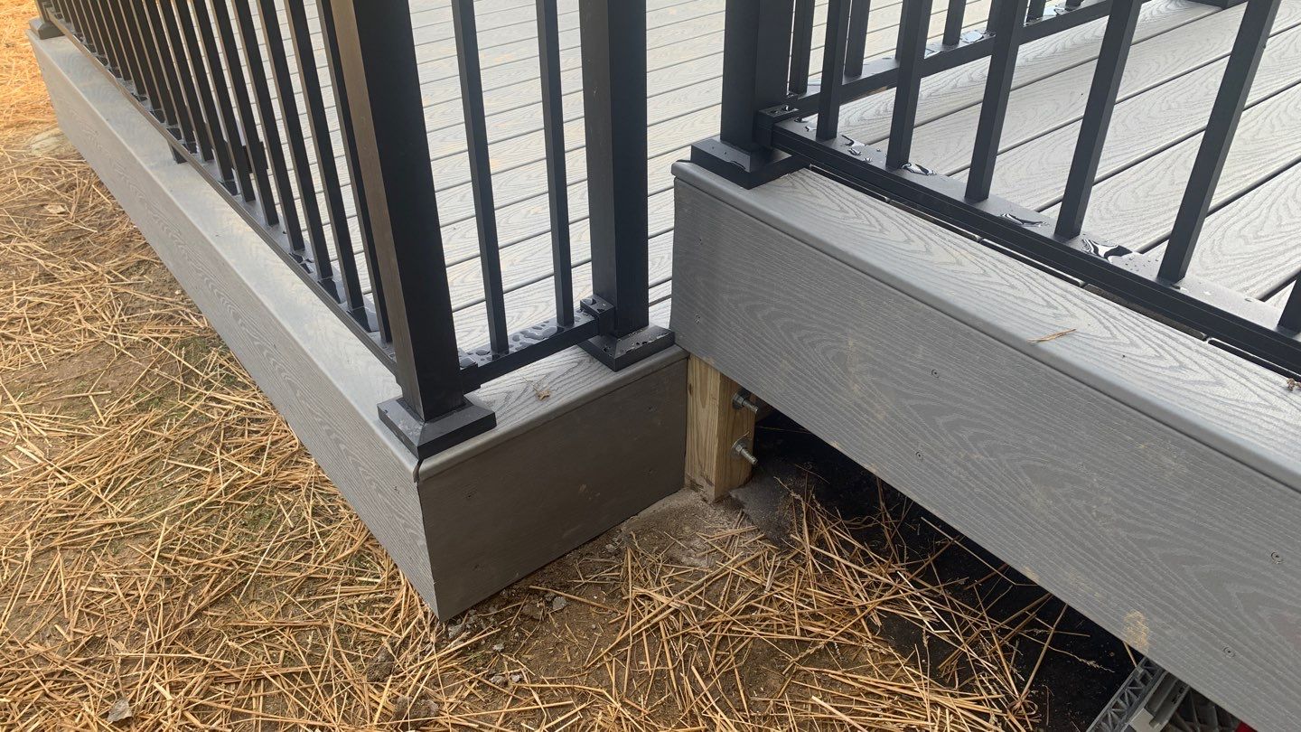 Deck Replacement using Trex Decking and Railing by Secure Construction Company Inc