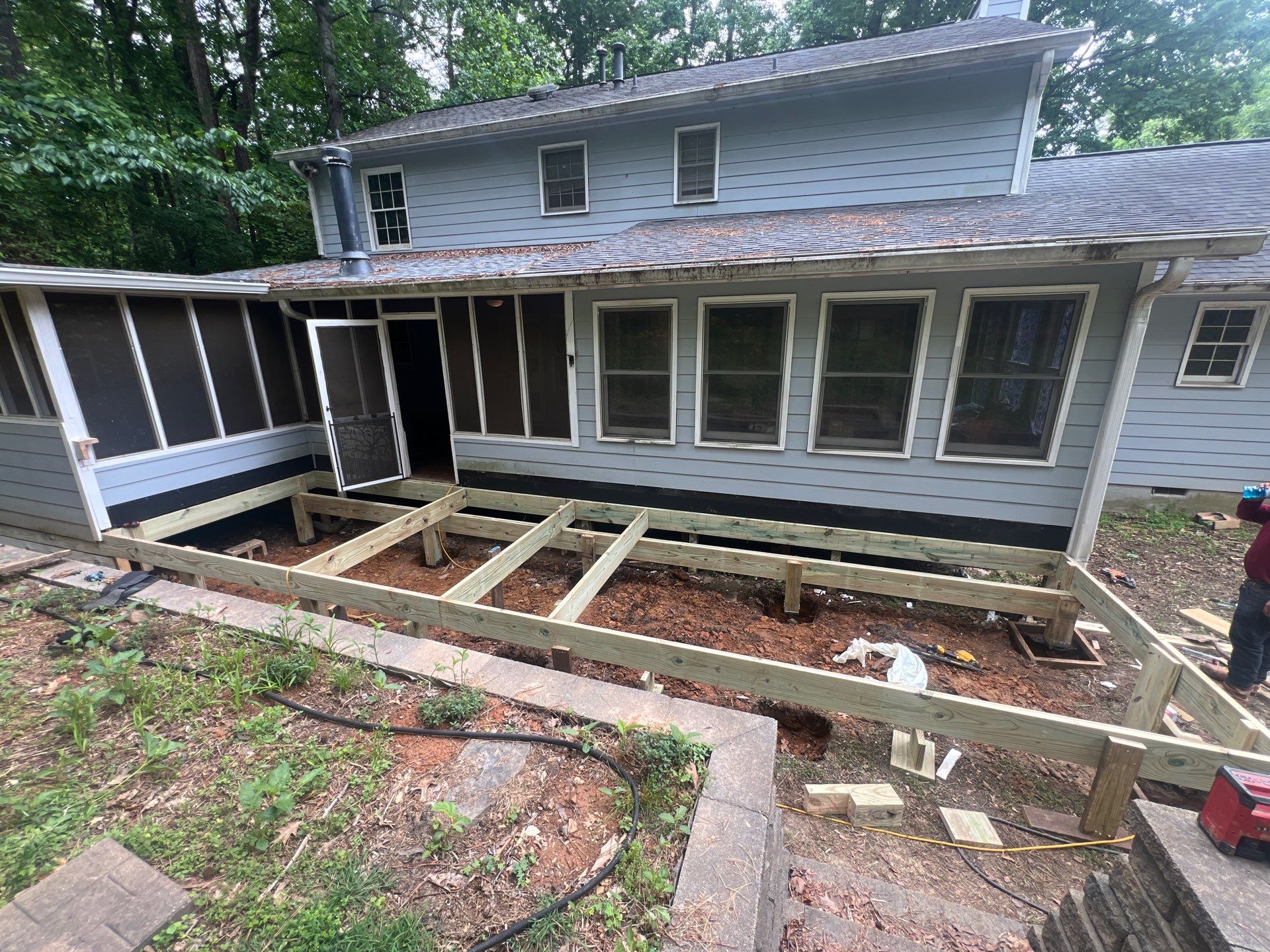 Custom Deck Construction and Exterior Painting Transformation in Kennesaw by Swift Home Renovations