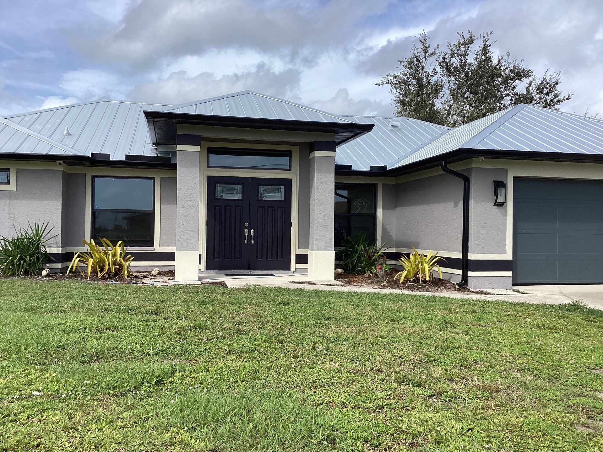 Black Aluminum Gutters Installed in Cape Coral FL by Gutter Professors