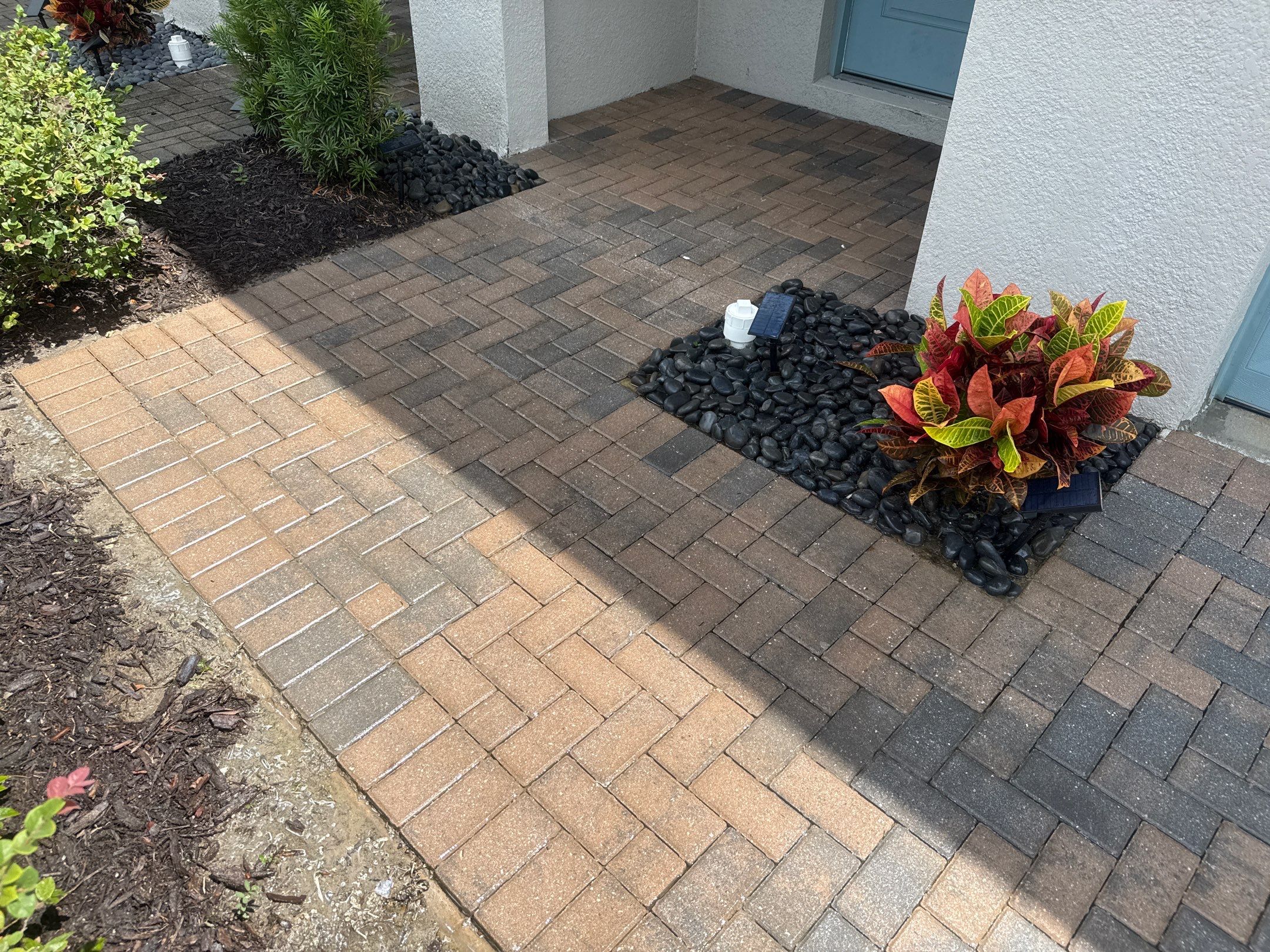Paver Driveway & Sidewalk Cleaning in Trevesta β Palmetto, FL by Sunshine AquaWash