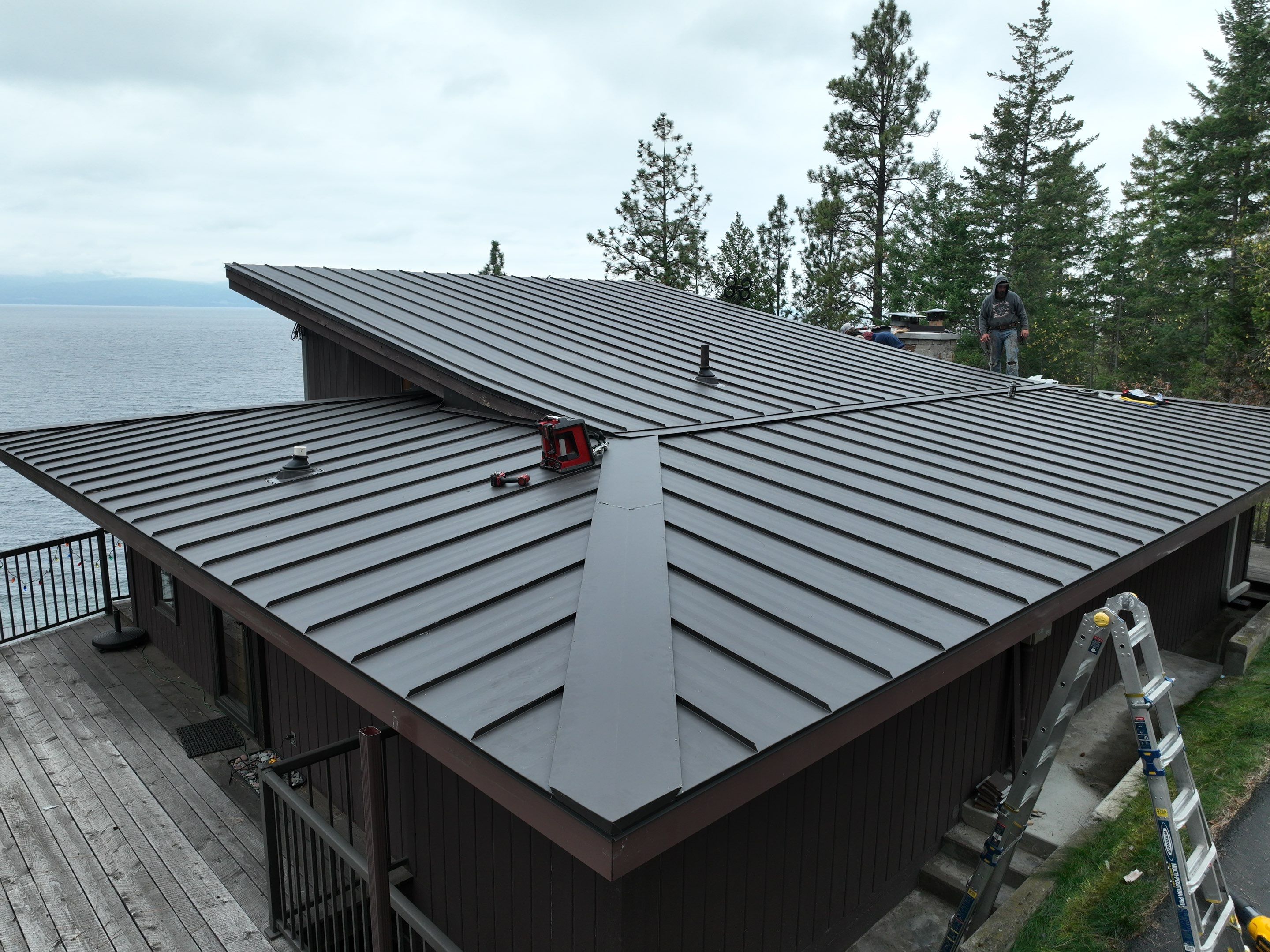 CMG ULG Mechanical Lock Standing Seam - Dark Bronze  by Montana Roofing Solutions