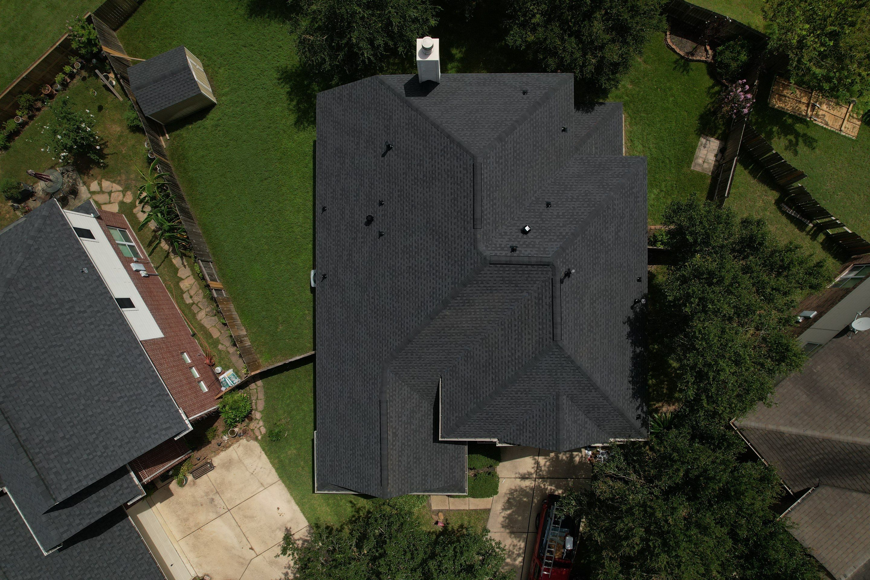 Residential Roofing Installation using GAF Timberline HDZ by Vlex Roofing 