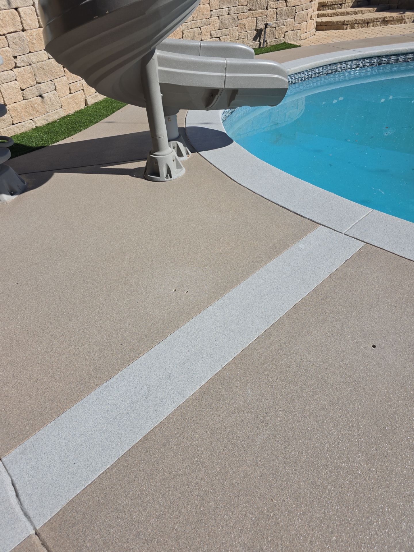 Quartz 2 tone Pool deck by Matt Gifford Painting LLC