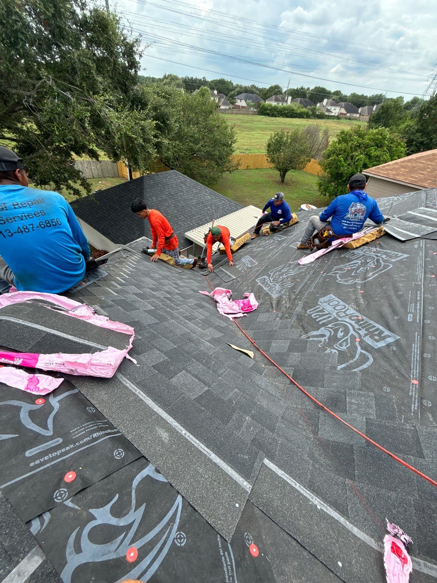 Residential Roofing Installation using Owen's Corning Duration (Lifetime) Shingles by Roof Repair Company