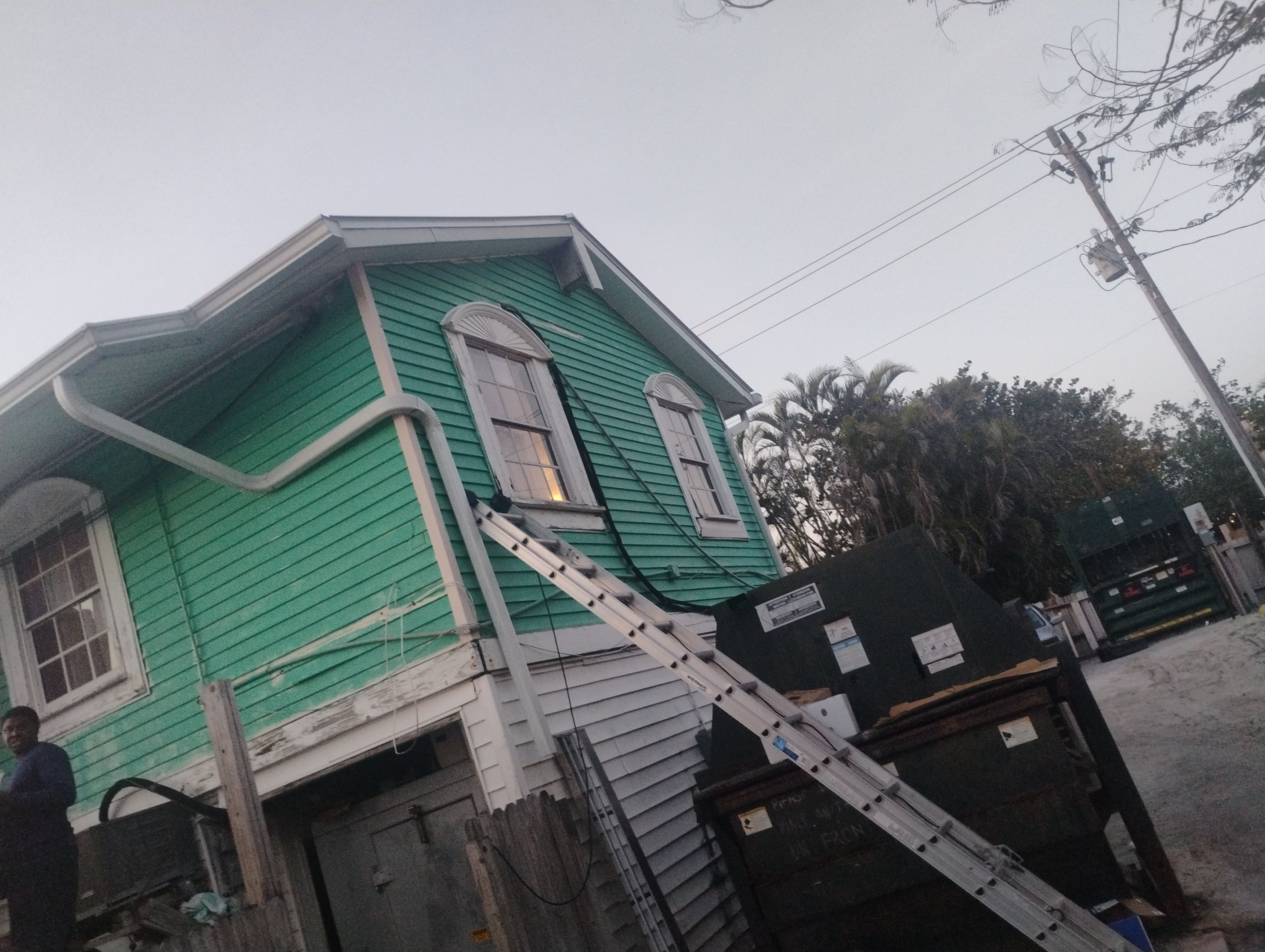 Commercial Downspout Installation in Captiva FL by Gutter Professors