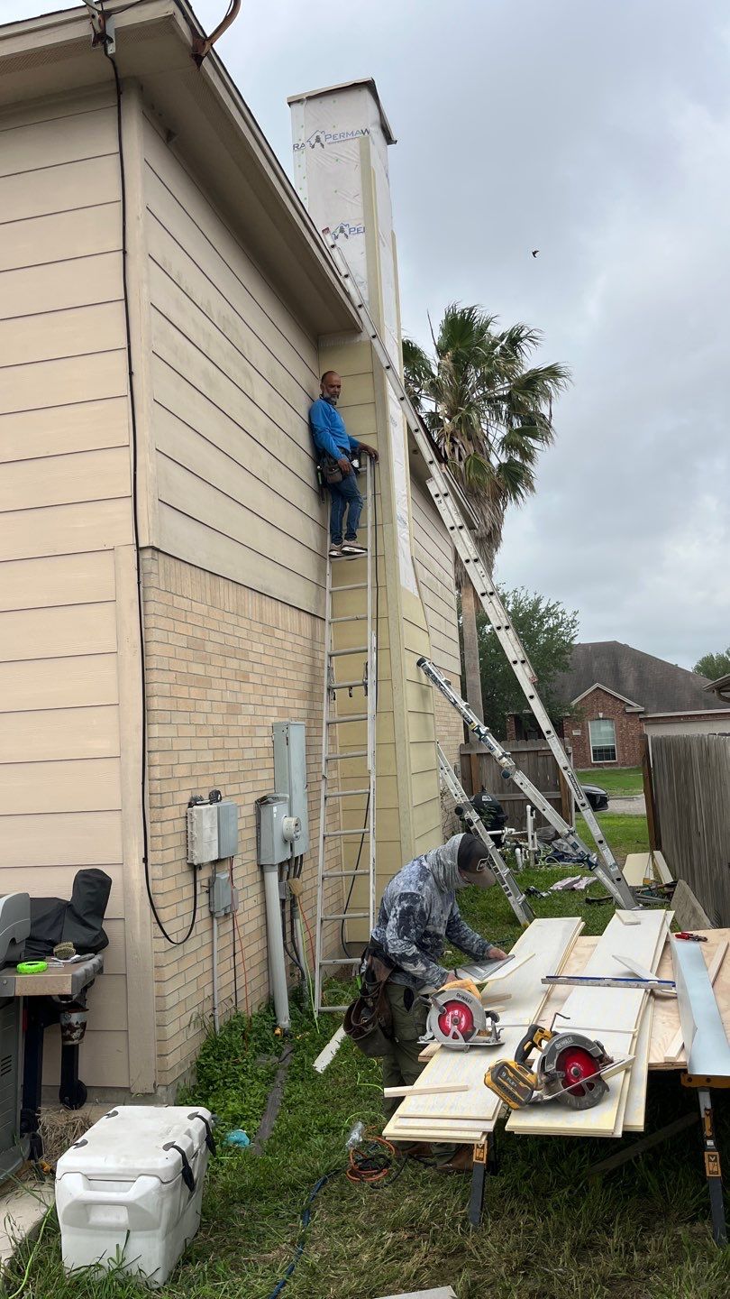 Chimney looks good but its BAD! by Bayfront Roofing and Construction