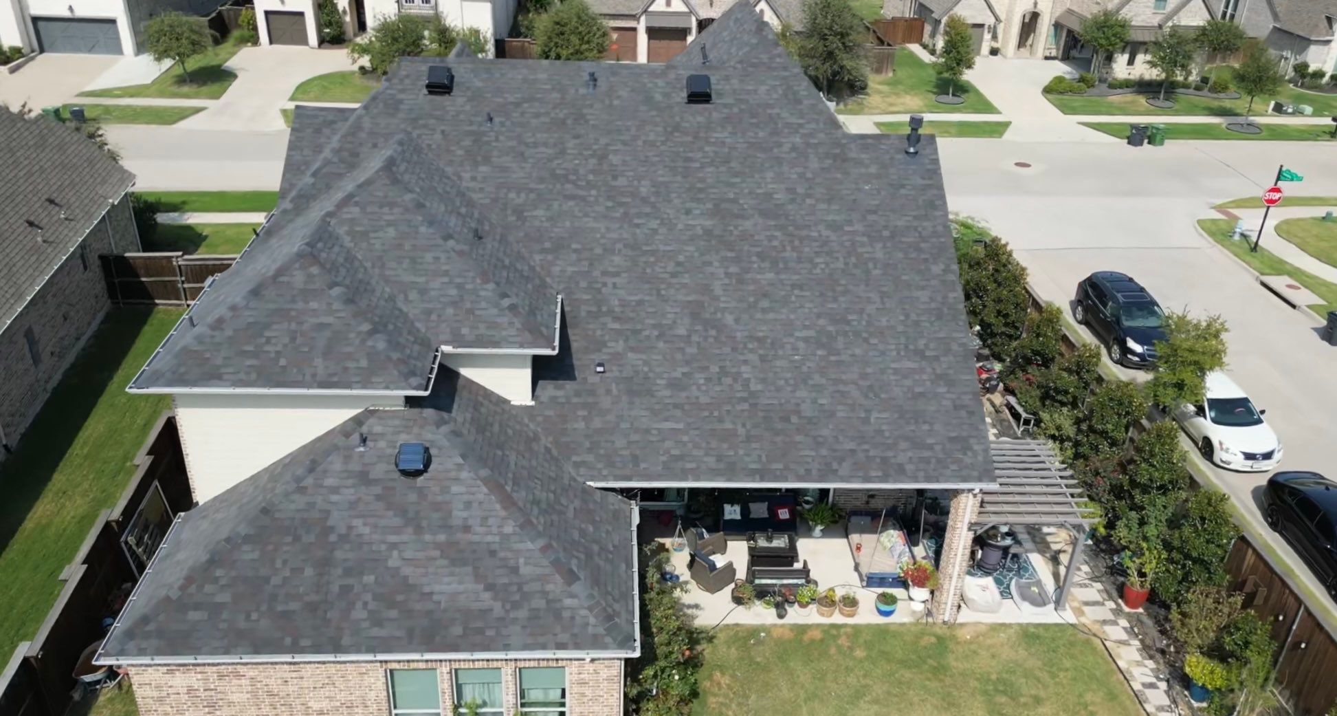 Residential Roofing Installation using Malarkey Vista Black Oak by High Performance Restoration